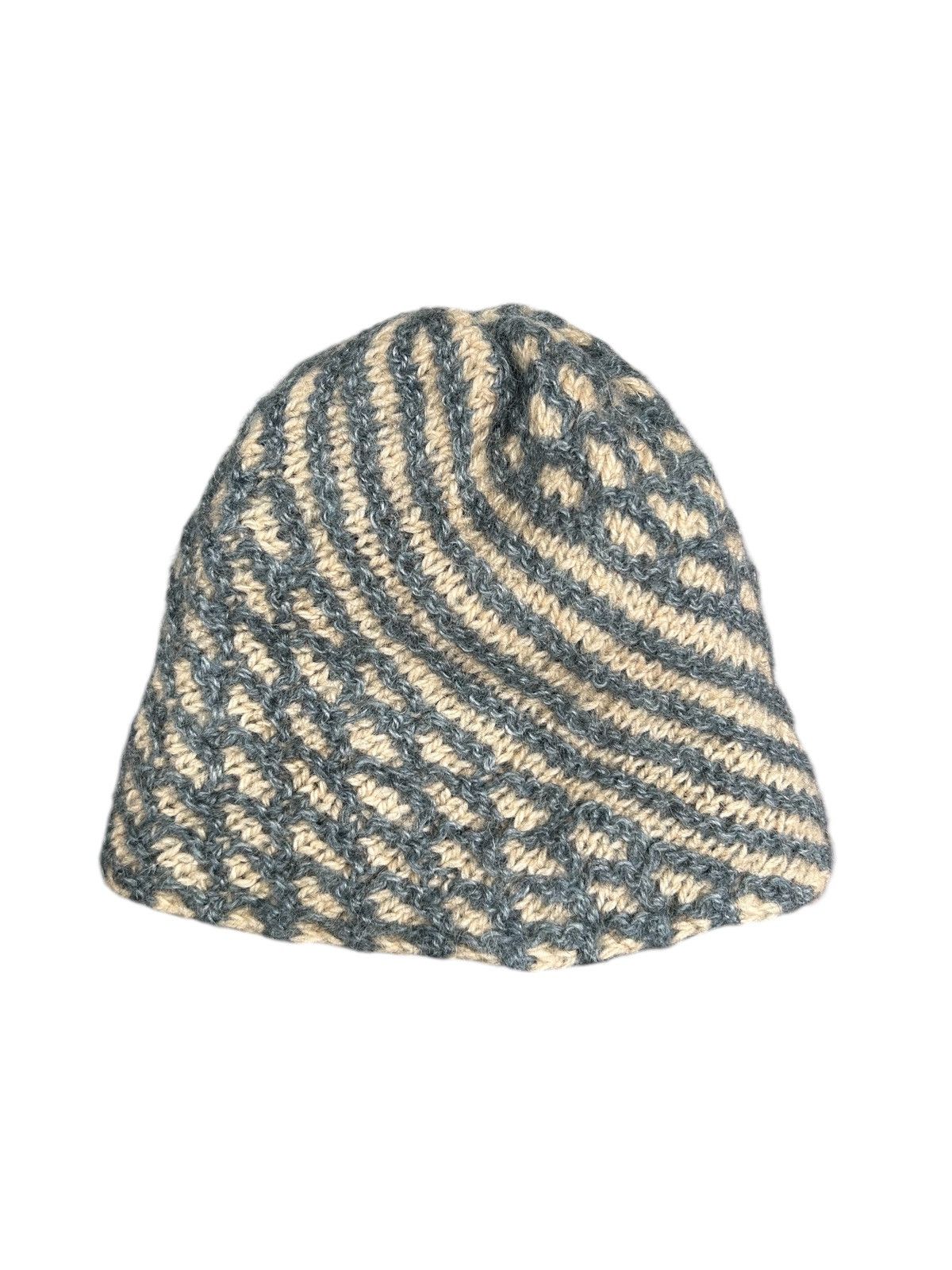 Japanese Brand × Kapital × Vintage Crochet Knitted handmade Beanie Hats Rare☠️☠️ Size ONE SIZE - 1 Thumbnail