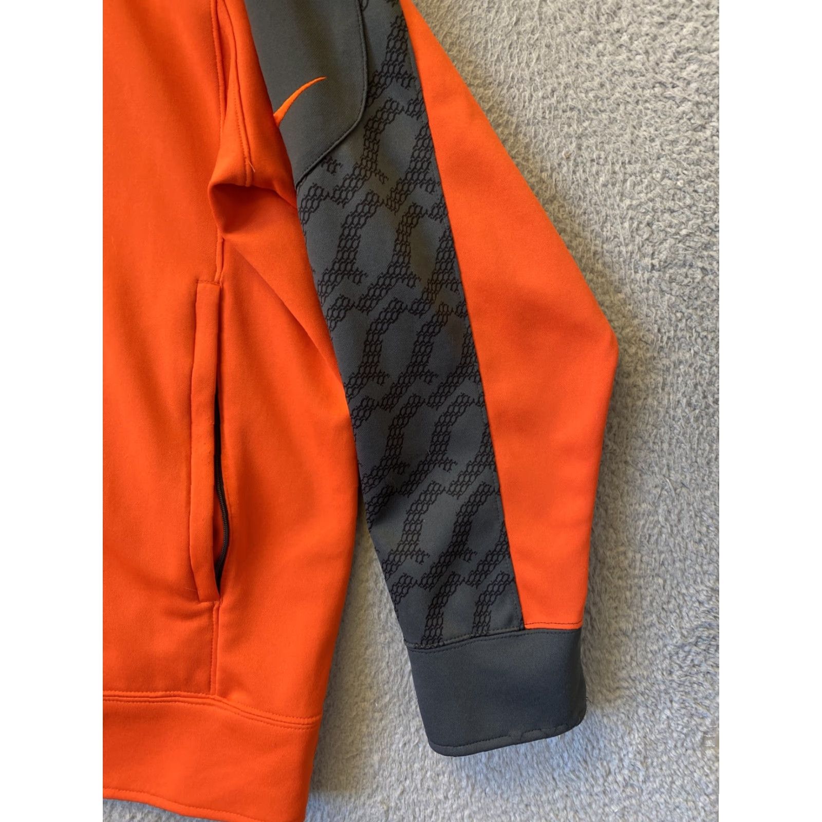 Nike Nike Men's 2XL Athletic Jacket Orange Polyester Stretch Pockets 95-33 Size US XXL / EU 58 / 5 - 2 Thumbnail