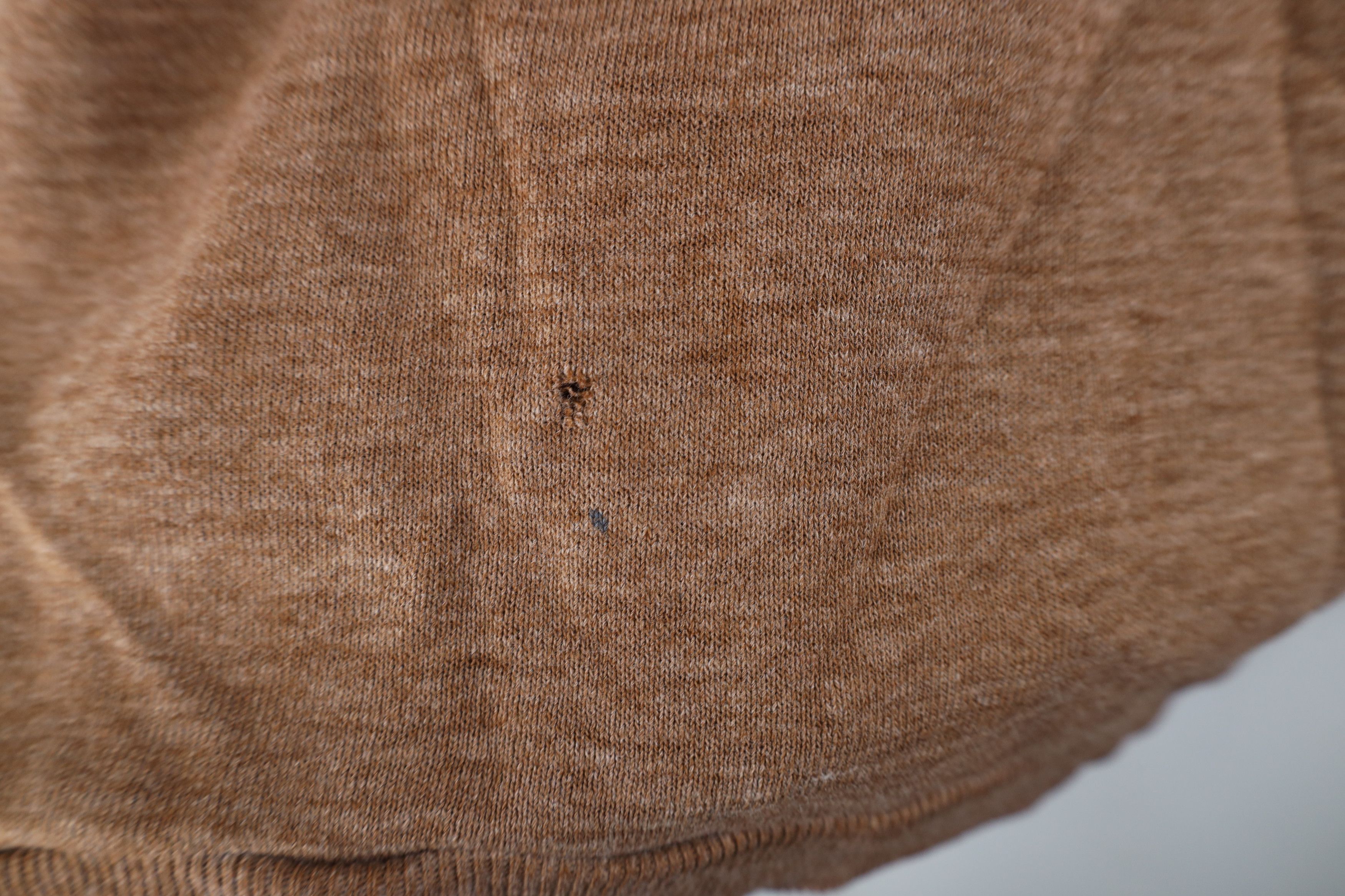 Vintage Vintage 50s Fit Blank Half Zip Collared Sweatshirt Brown Size US L / EU 52-54 / 3 - 8 Thumbnail