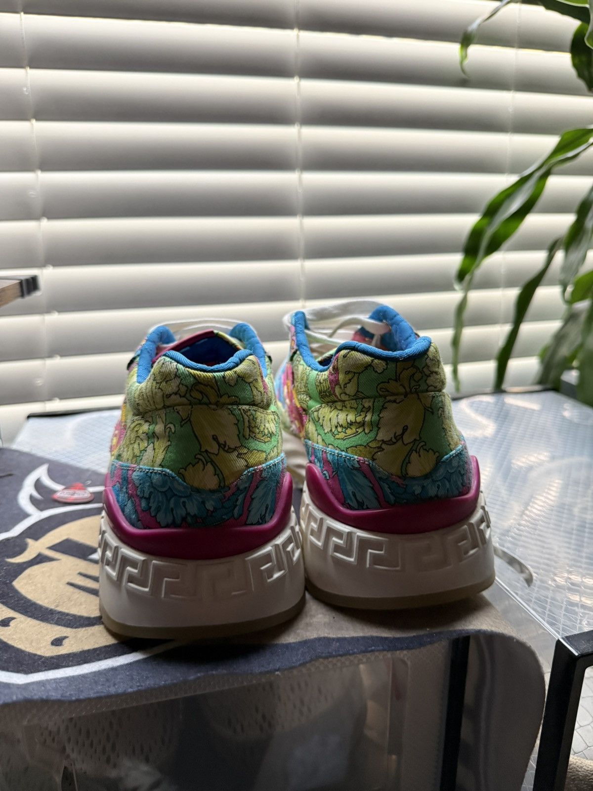Versace Versace Men's Barocco-Print Canvas Runner Sneakers Size US 13 / EU 46 - 3 Thumbnail
