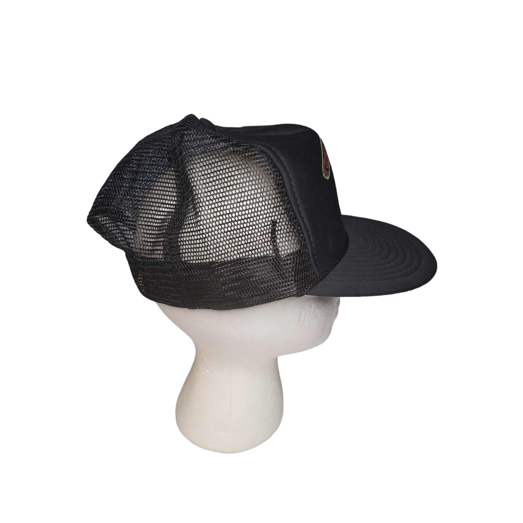 Nissan Vintage Nissin Snapback Trucker Hat Calidad Foods Black OS L Size ONE SIZE - 5 Thumbnail