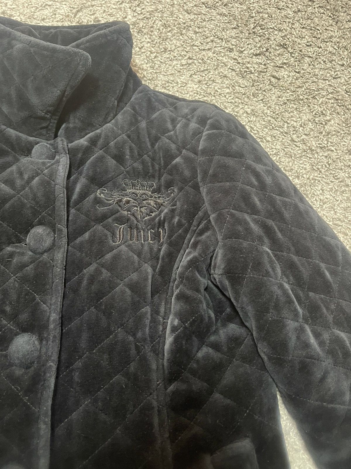 Juicy Couture Juicy Couture Veloure Black Buttons Jacket Logo size S Size S / US 4 / IT 40 - 6 Thumbnail