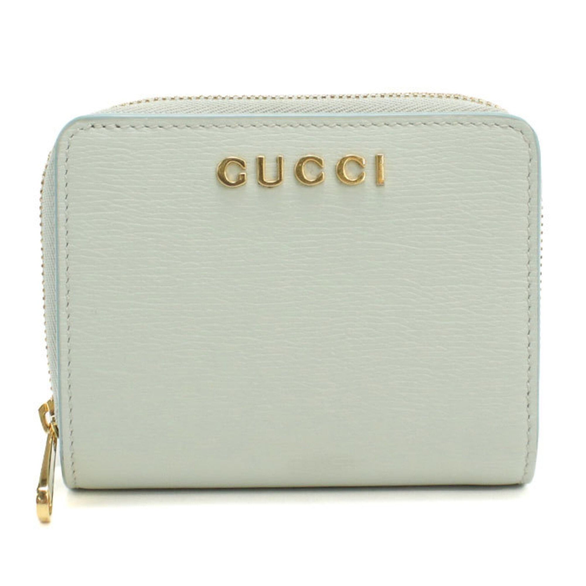 Gucci GUCCI Bi-fold Wallet 772639 Gucci Script Women's Blue Size ONE SIZE - 1 Thumbnail