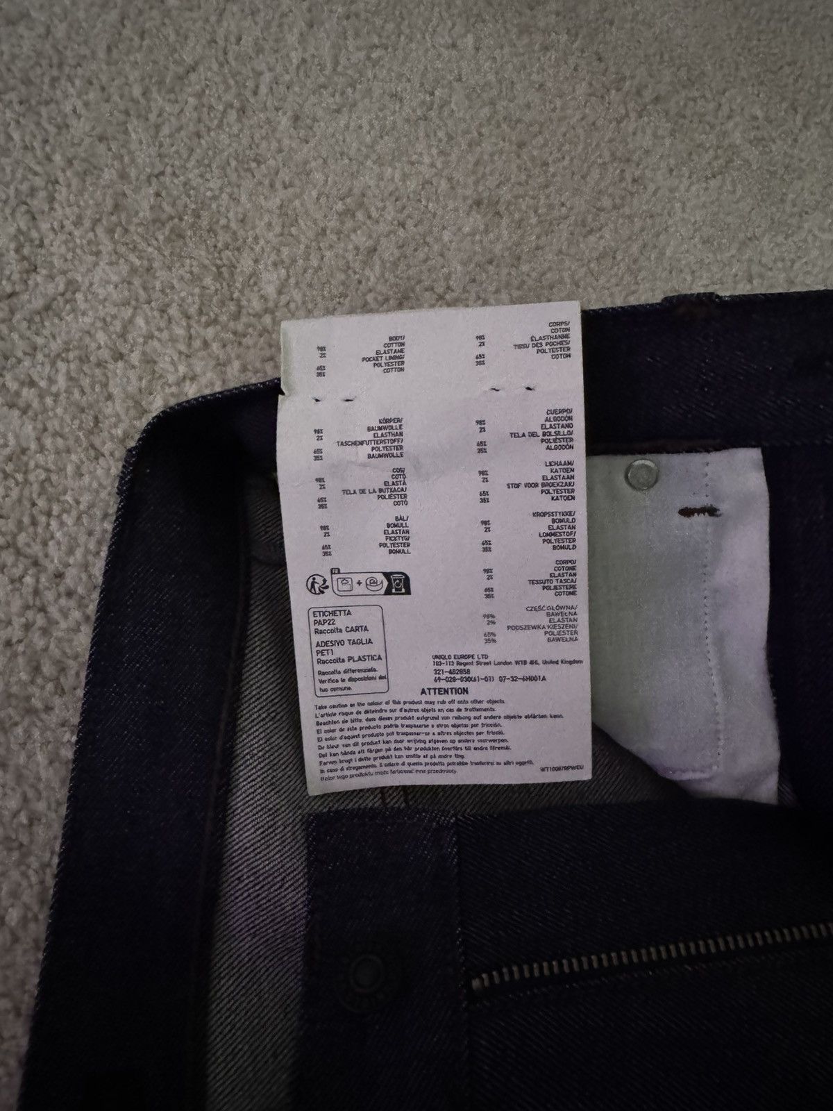 Uniqlo Uniqlo Selvedge Slim Straight Jeans Size US 28 / EU 44 - 5 Thumbnail