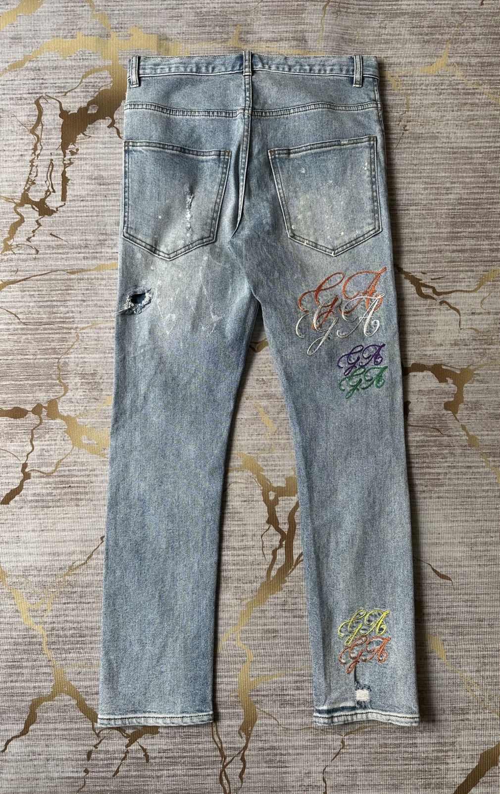 JACKROSE Gallis Addiction X Jackrose Distressed Denim Size US 30 / EU 46 - 3 Thumbnail