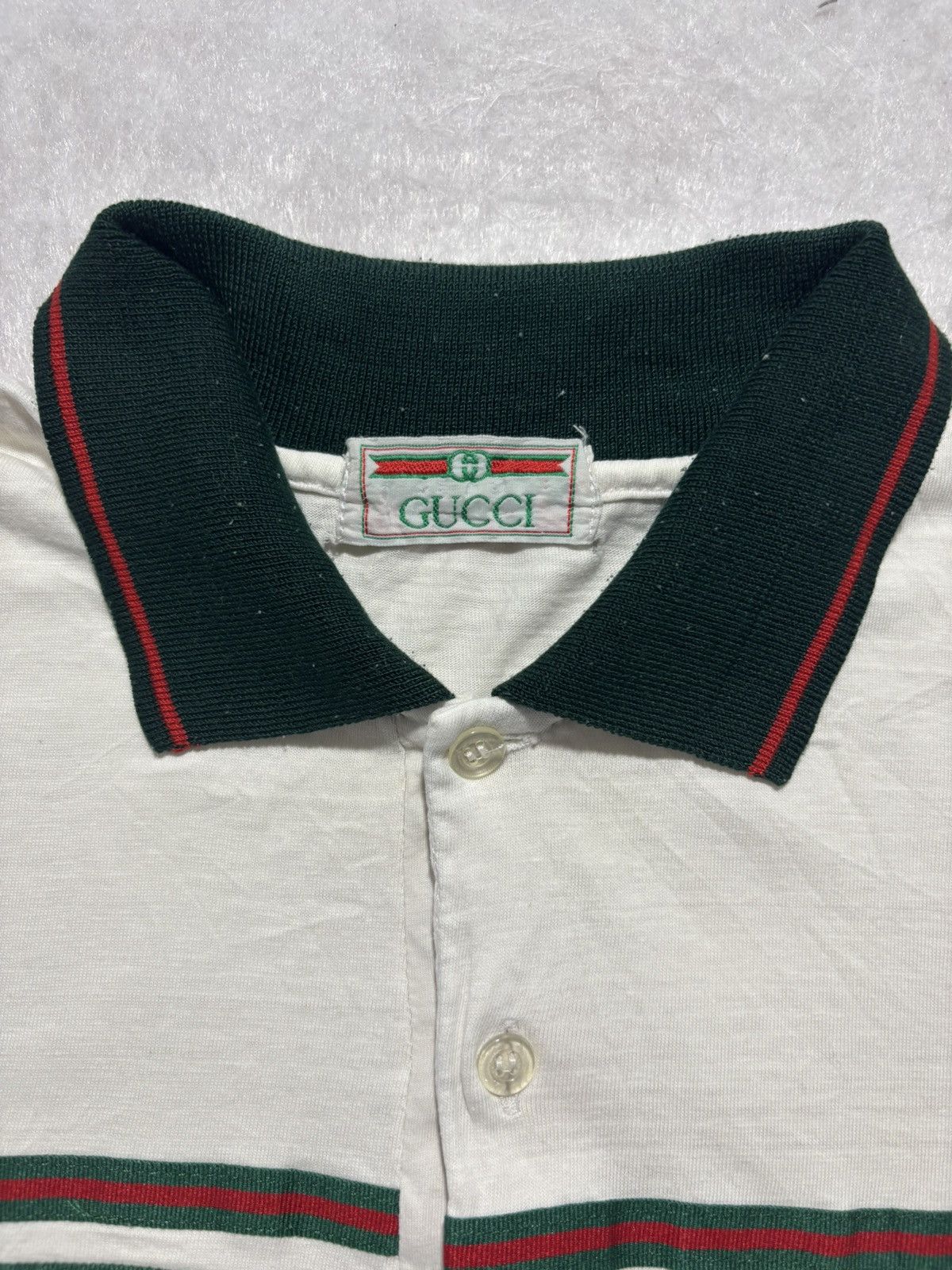 Gucci Vintage Gucci Polo Shirt Size US L / EU 52-54 / 3 - 3 Thumbnail