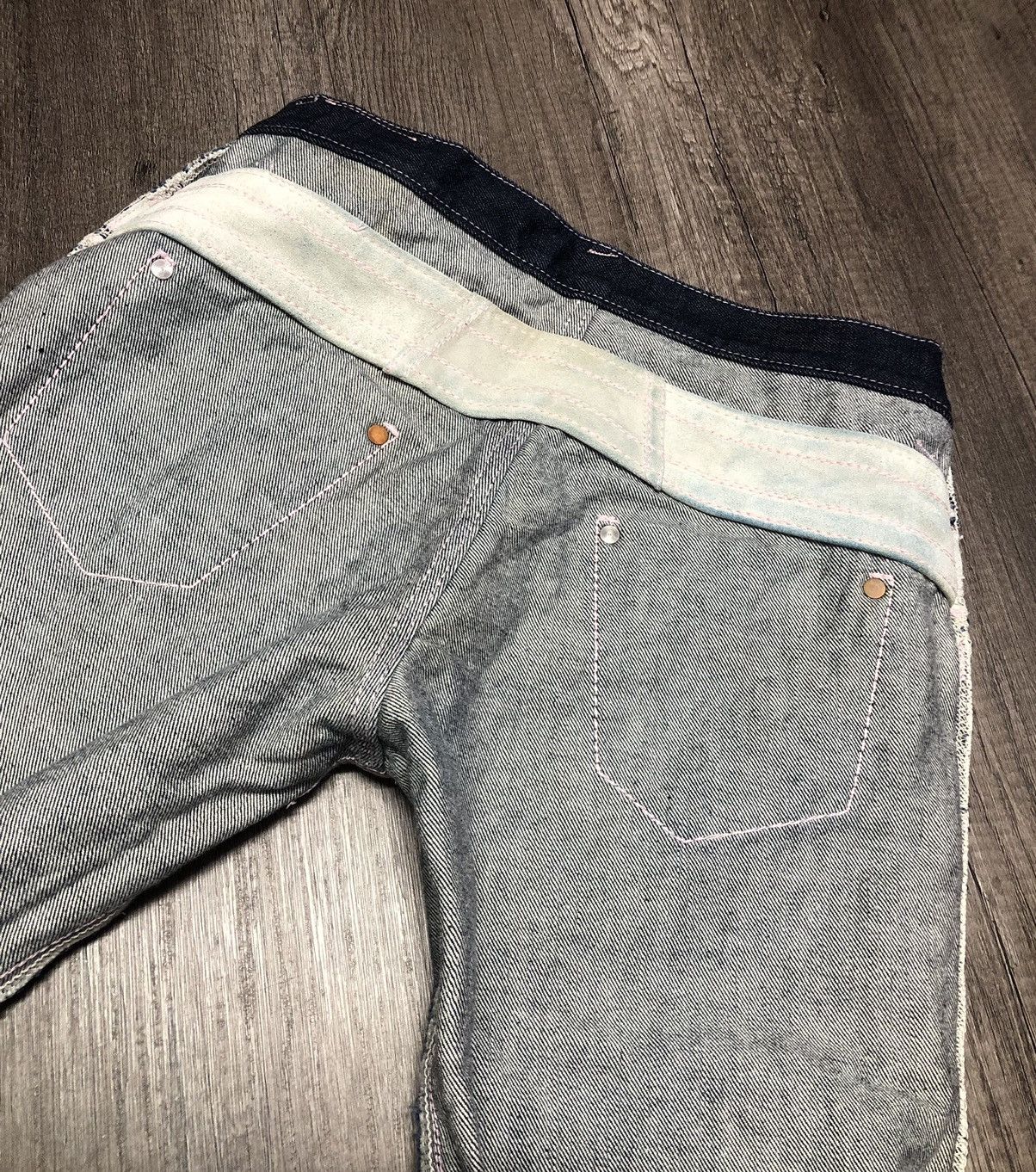Designer × Japanese Brand × Vintage Vintage Chopper Tooth Denim Jeans Rare Design Unisex Size US 30 / EU 46 - 22 Thumbnail