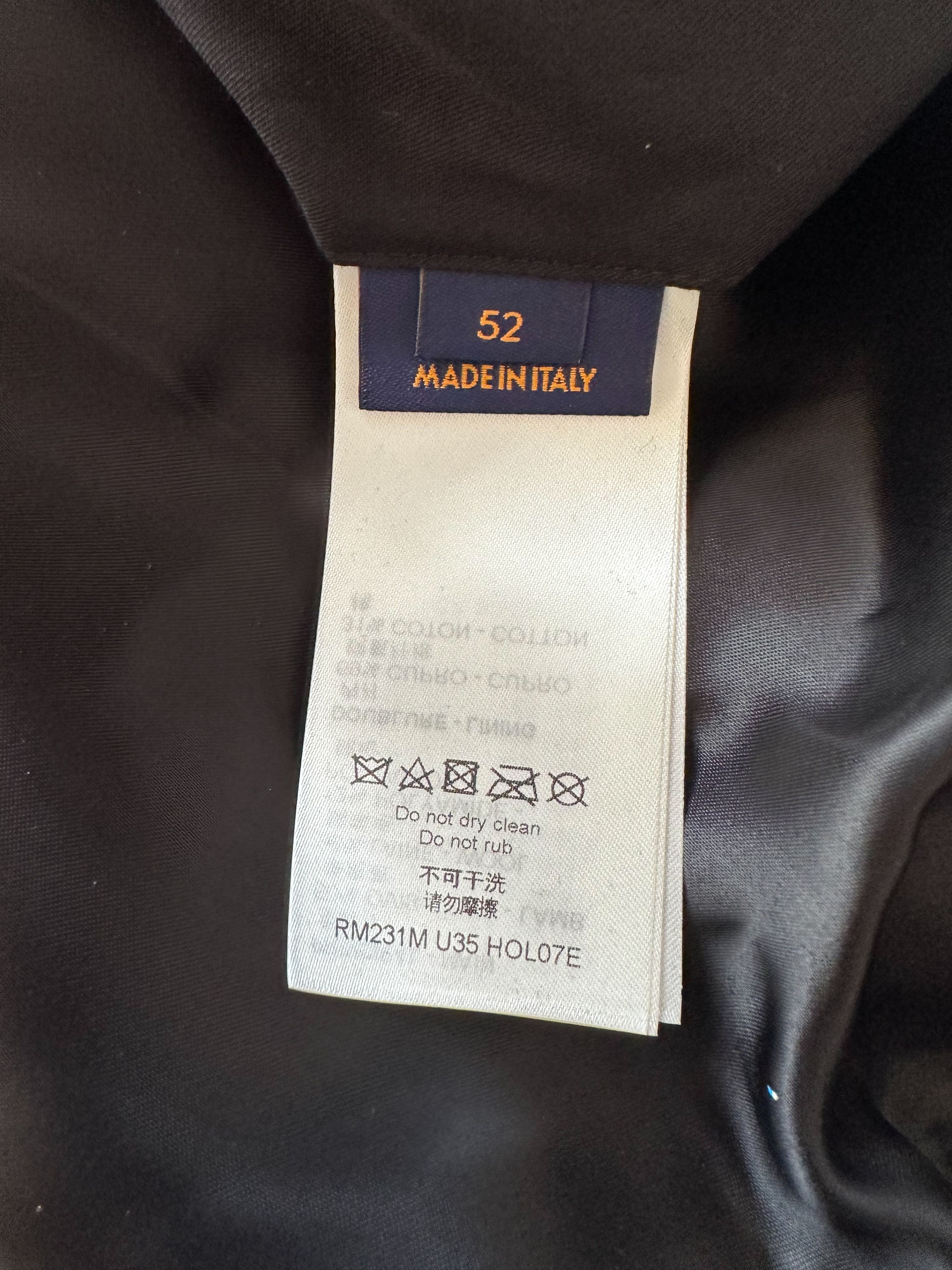 Louis Vuitton Louis Vuitton Black Leather Varsity Jacket Size US XXL / EU 58 / 5 - 5 Thumbnail