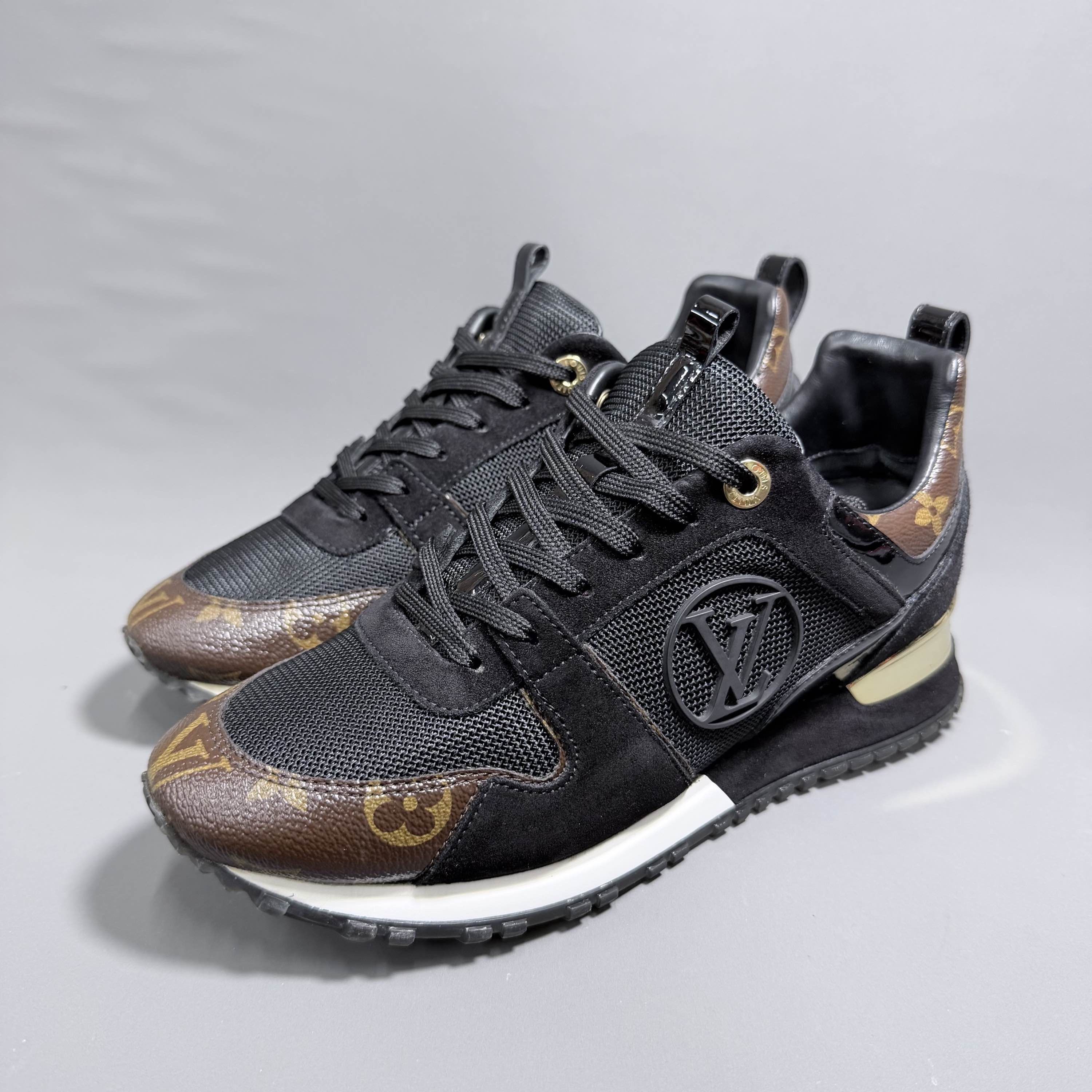 Louis Vuitton Louis Vuitton Run Away Monogram Suede Sneakers Size 38 Size US 8 / IT 38 - 1 Thumbnail