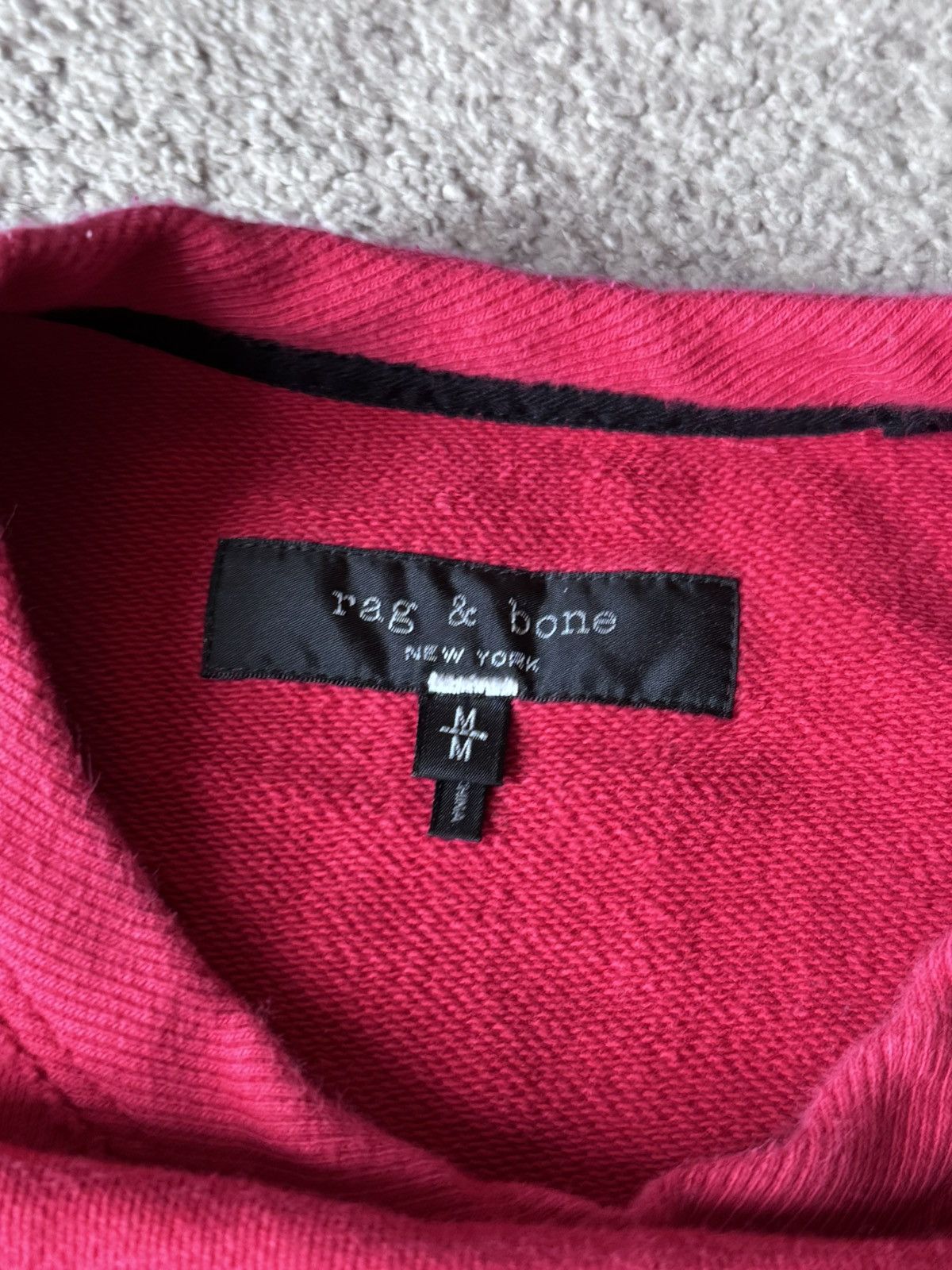 Rag & Bone Rag & Bone Red Sweatshirt with Dagger logo. Medium. Size US M / EU 48-50 / 2 - 3 Thumbnail