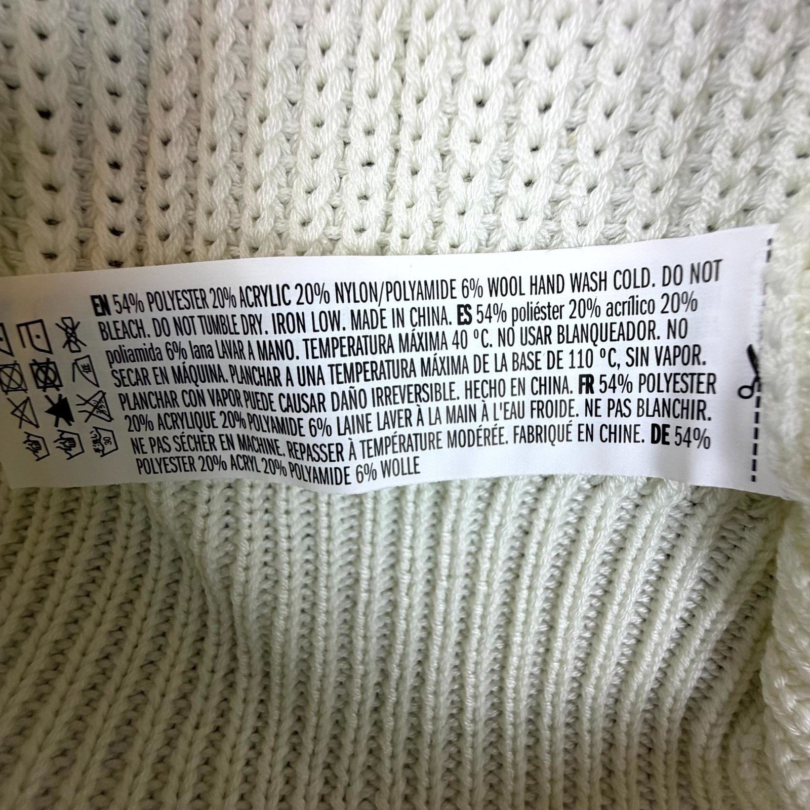 English Factory English Factory Sweater XS Ivory Ribbed Preppy Apres Ski Size XS / US 0-2 / IT 36-38 - 7 Thumbnail