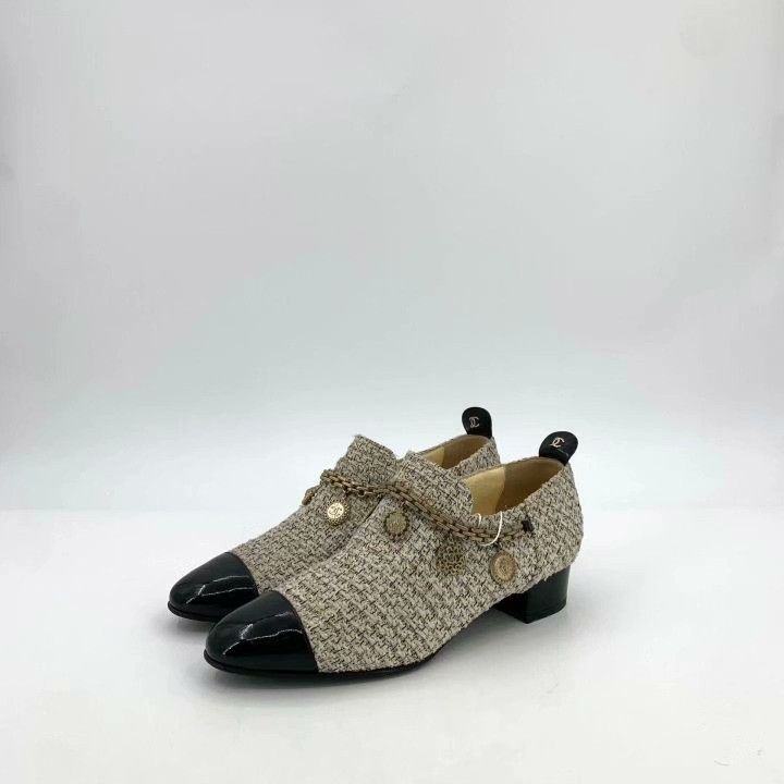 Chanel Chanel Tweed Chain Loafers Size 38 Size US 7 / IT 37 - 1 Thumbnail