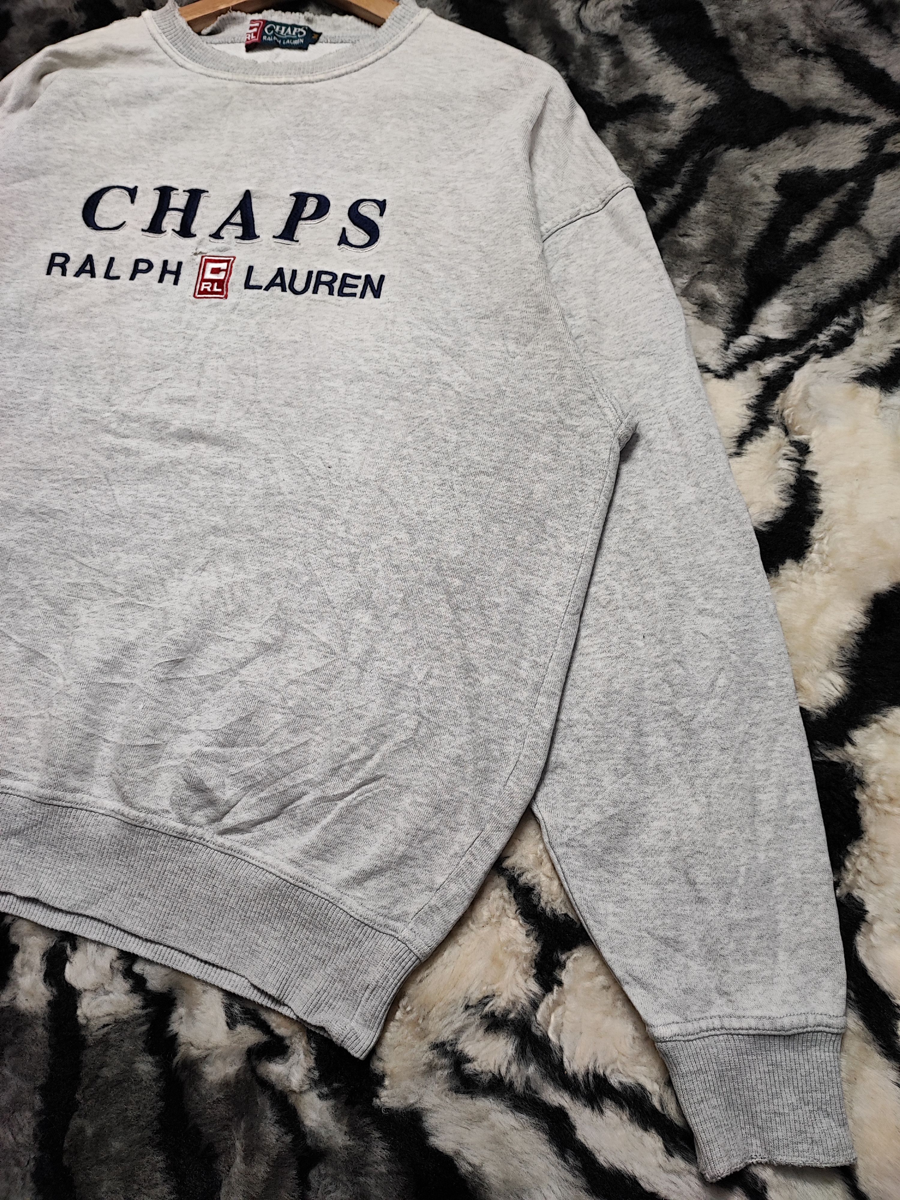 Chaps Ralph Lauren Vintage Chaps Ralph Lauren Big Flag Logo Sweatshirt Size US M / EU 48-50 / 2 - 4 Thumbnail