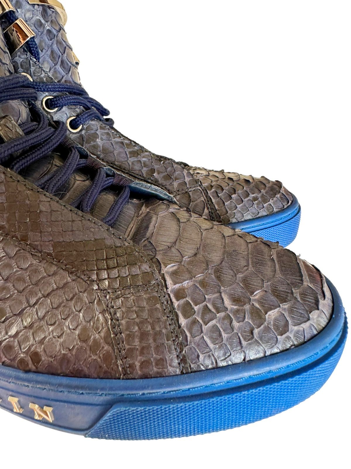 Philipp Plein Sz41 $3000 Python Snake Skin Hight Top Size US 8 / EU 41 - 9 Thumbnail