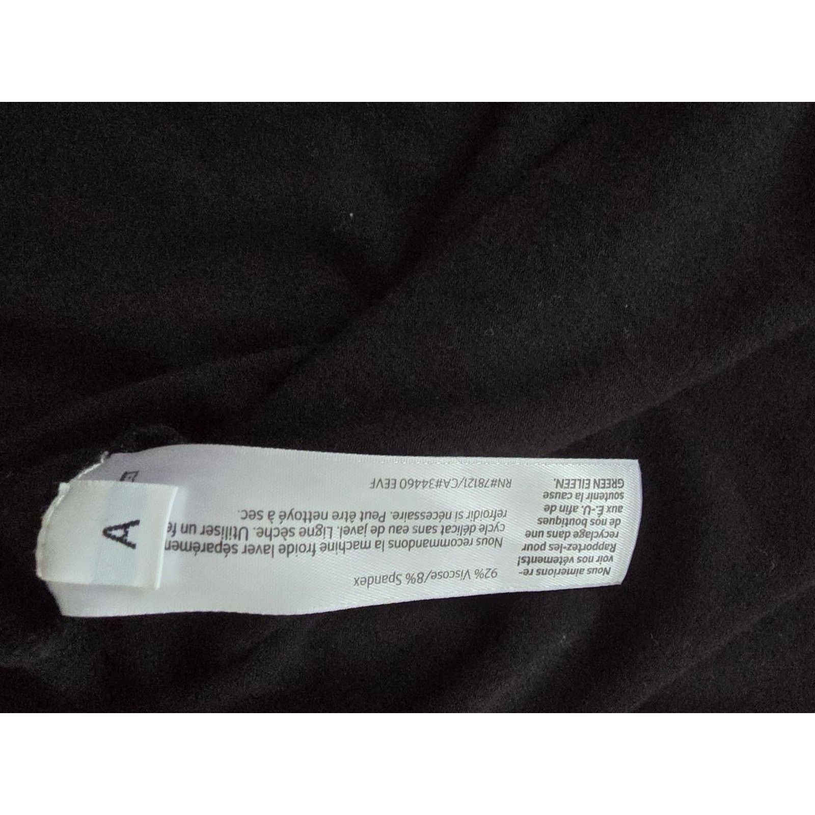 Eileen Fisher EILEEN FISHER Fine Flare Dress Black XL A001831 Size XL / US 12-14 / IT 48-50 - 3 Thumbnail