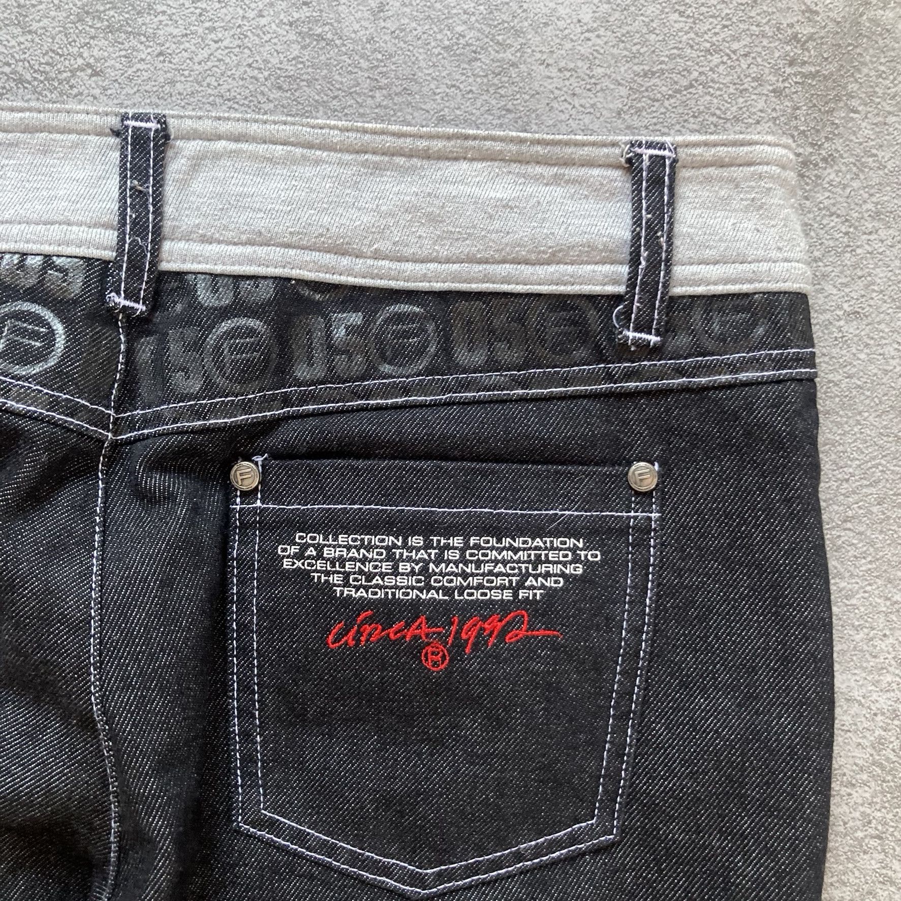 Fubu RARE Vintage Fubu denim / cotton bootcut pants Size 31" - 9 Thumbnail