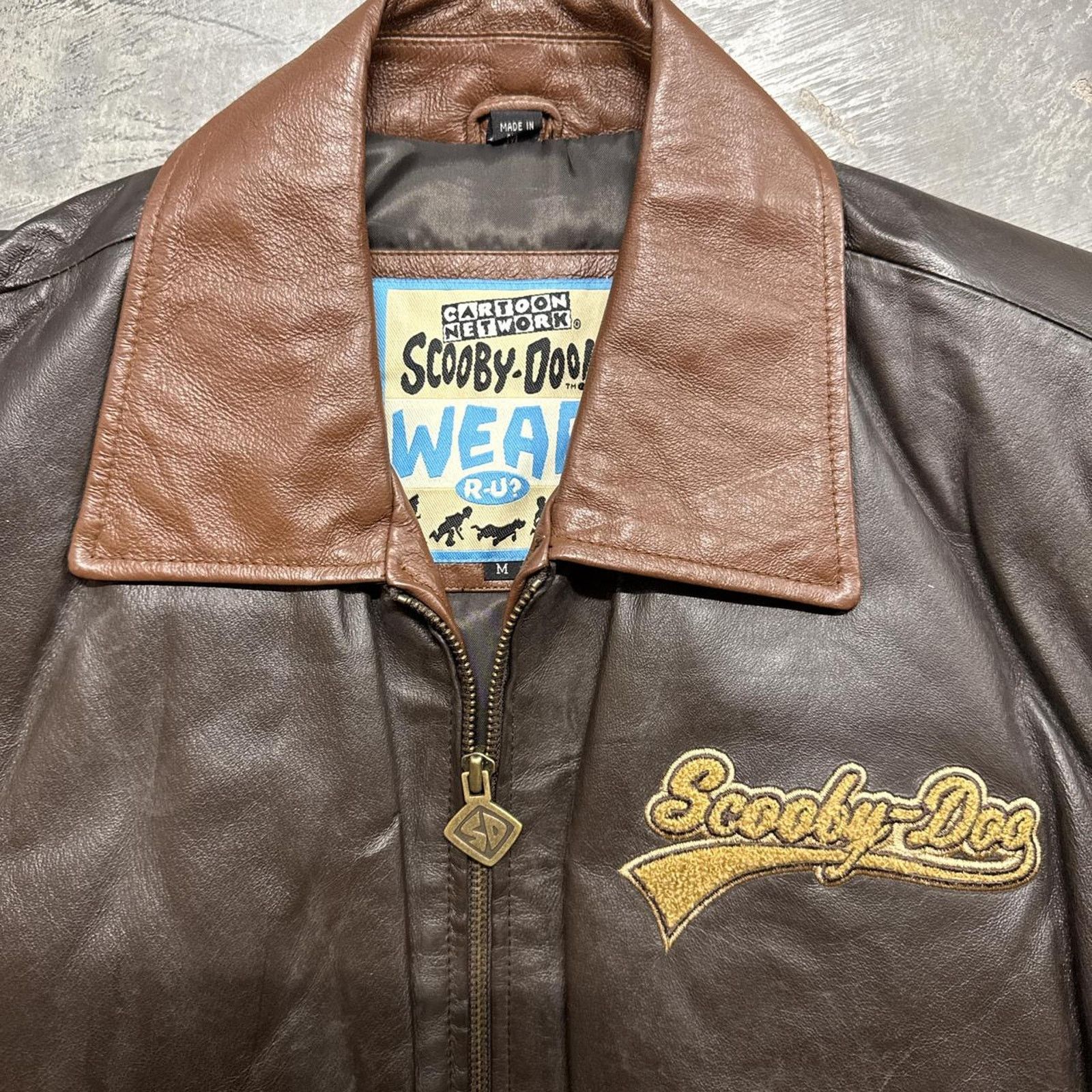 Cartoon Network × Vintage Vintage 90s NWT Scooby Doo Cartoon Network Leather Jacket Size US M / EU 48-50 / 2 - 6 Thumbnail