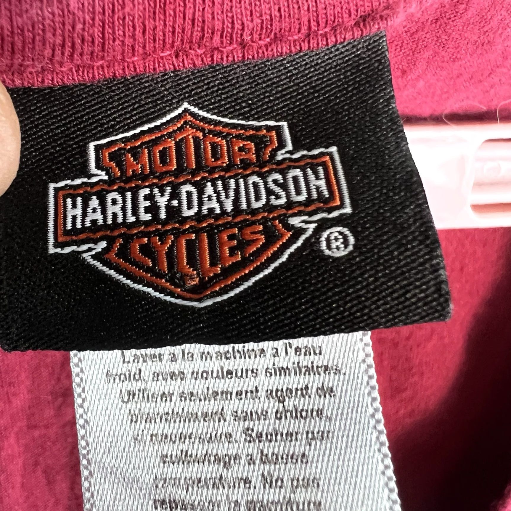 Harley Davidson Harley-Davidson Cookeville TN T-Shirt Womens XL Red Beaded V-Neck USA Biker Classic Size XL / US 12-14 / IT 48-50 - 5 Thumbnail