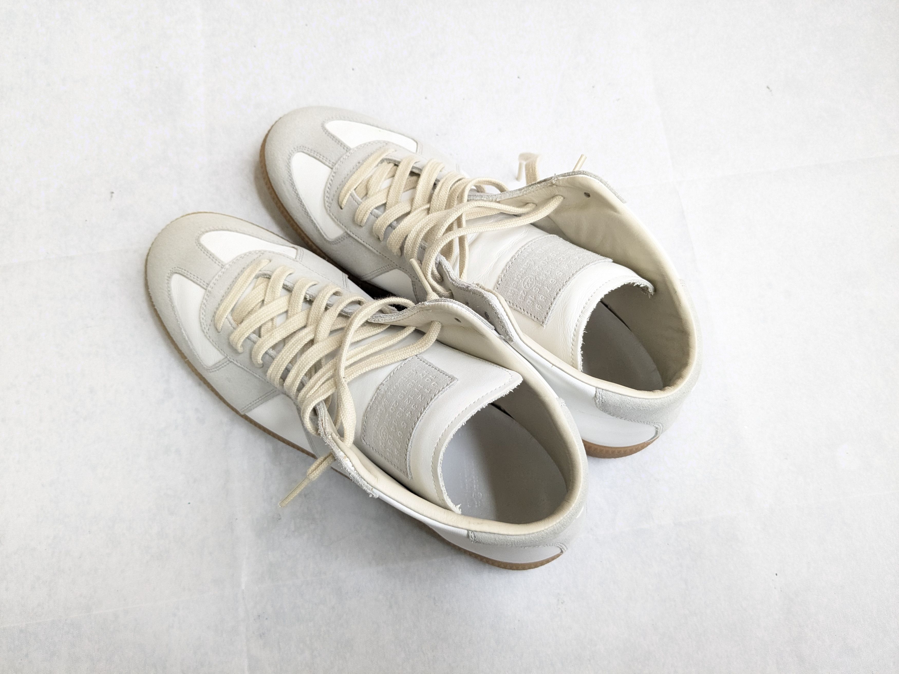 Maison Margiela Maison Margiela Replica GAT White Gray 13 46 High Tops Size US 13 / EU 46 - 12 Thumbnail