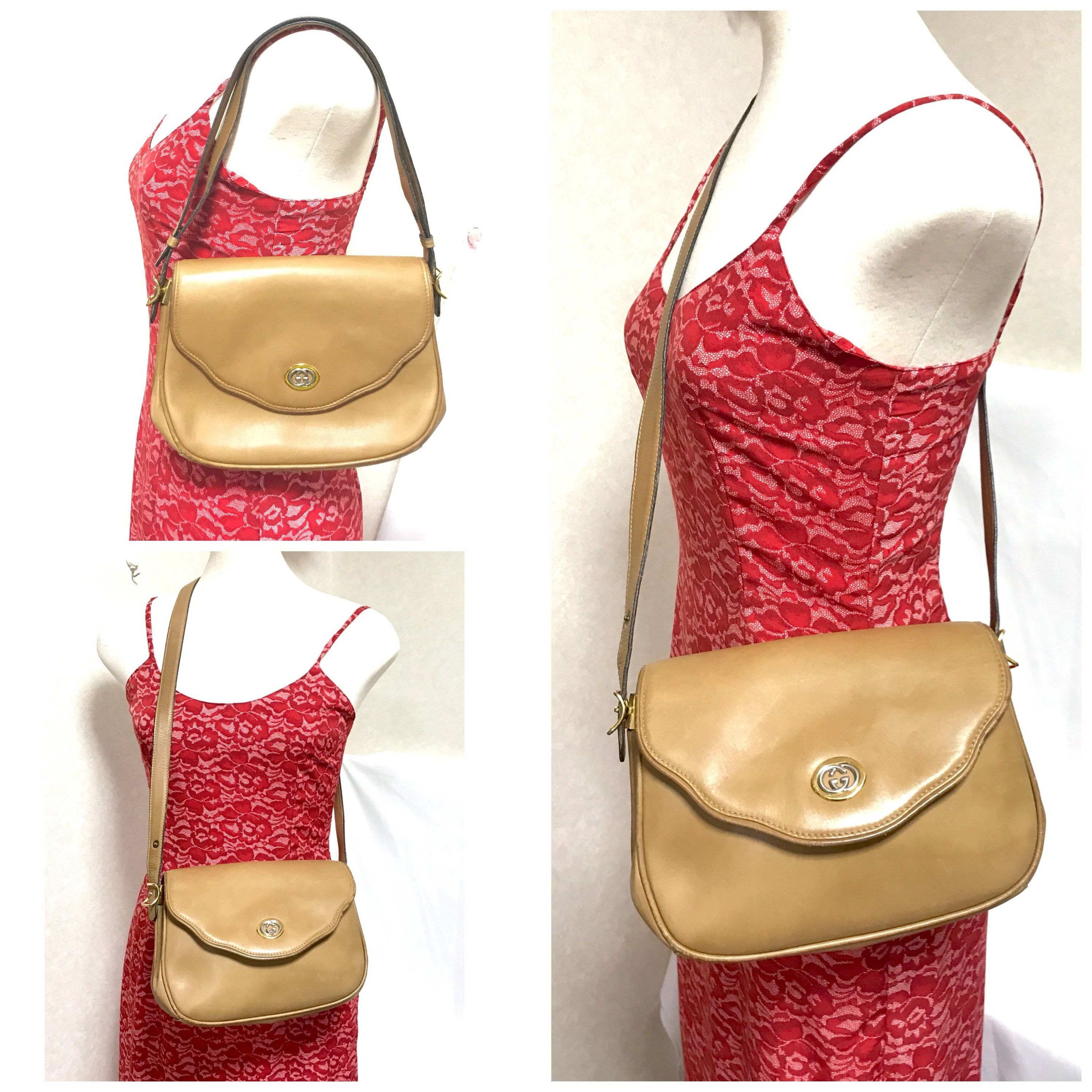 Gucci Vintage Gucci nude brown shoulder bag with gg mark Size ONE SIZE - 10 Thumbnail
