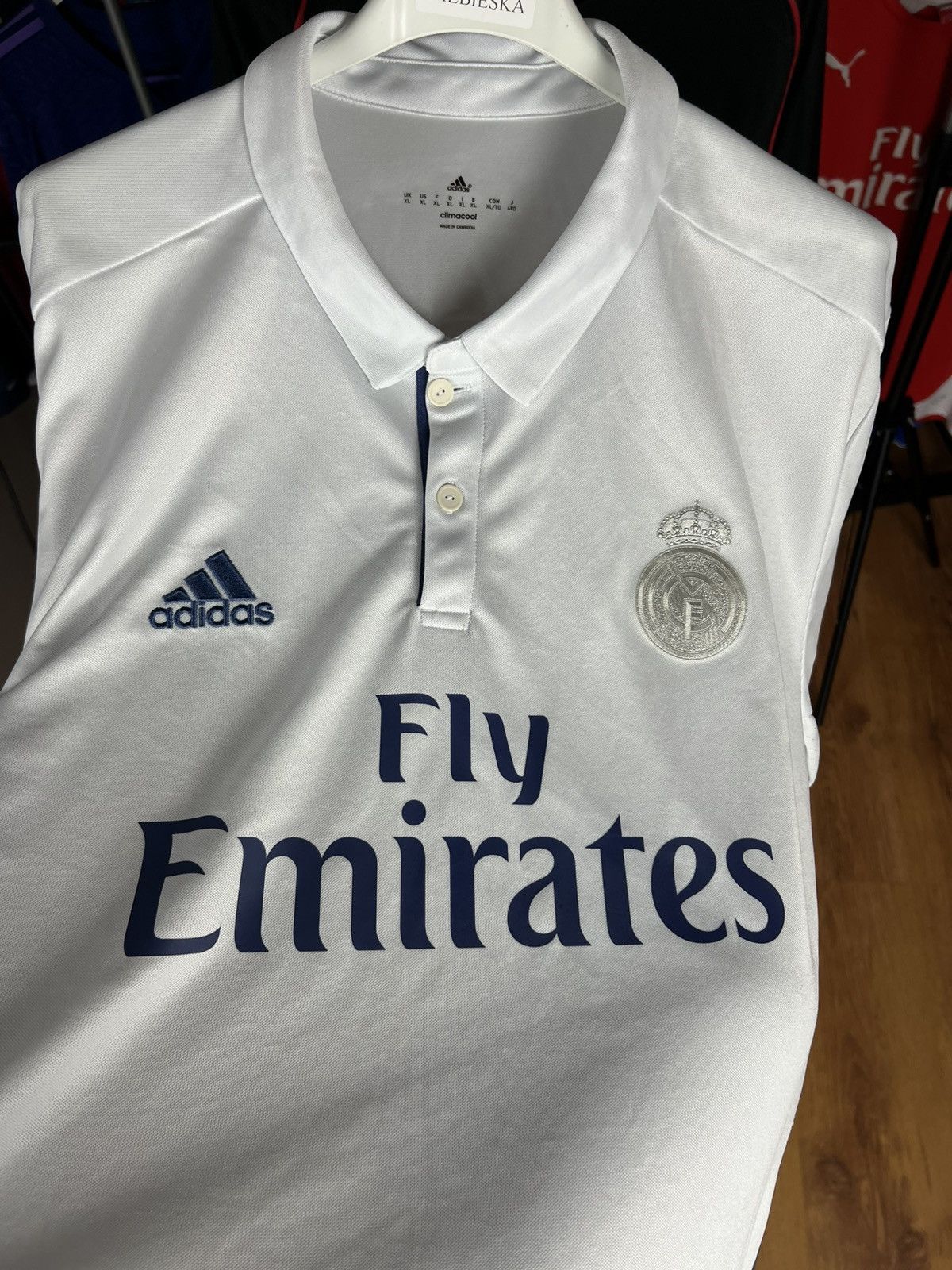 Adidas Soccer Jersey Adidas Real Madrid 2016/17 White Size US XL / EU 56 / 4 - 3 Thumbnail
