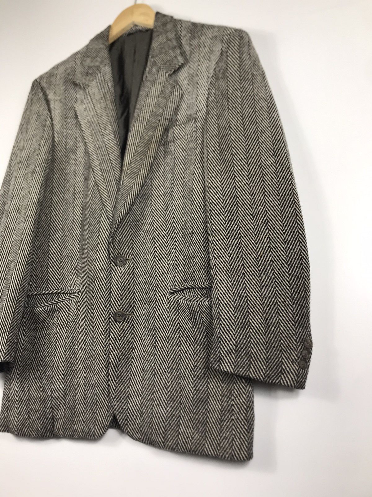 Gianfranco Ferre ⚡️Vintage Gianfranco Ferre Wool Tweed Single Breast Coat Size 44R - 3 Thumbnail