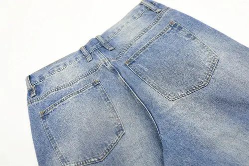 VIBE American men's casual loose washed flared jeans Size US 32 / EU 48 - 5 Thumbnail