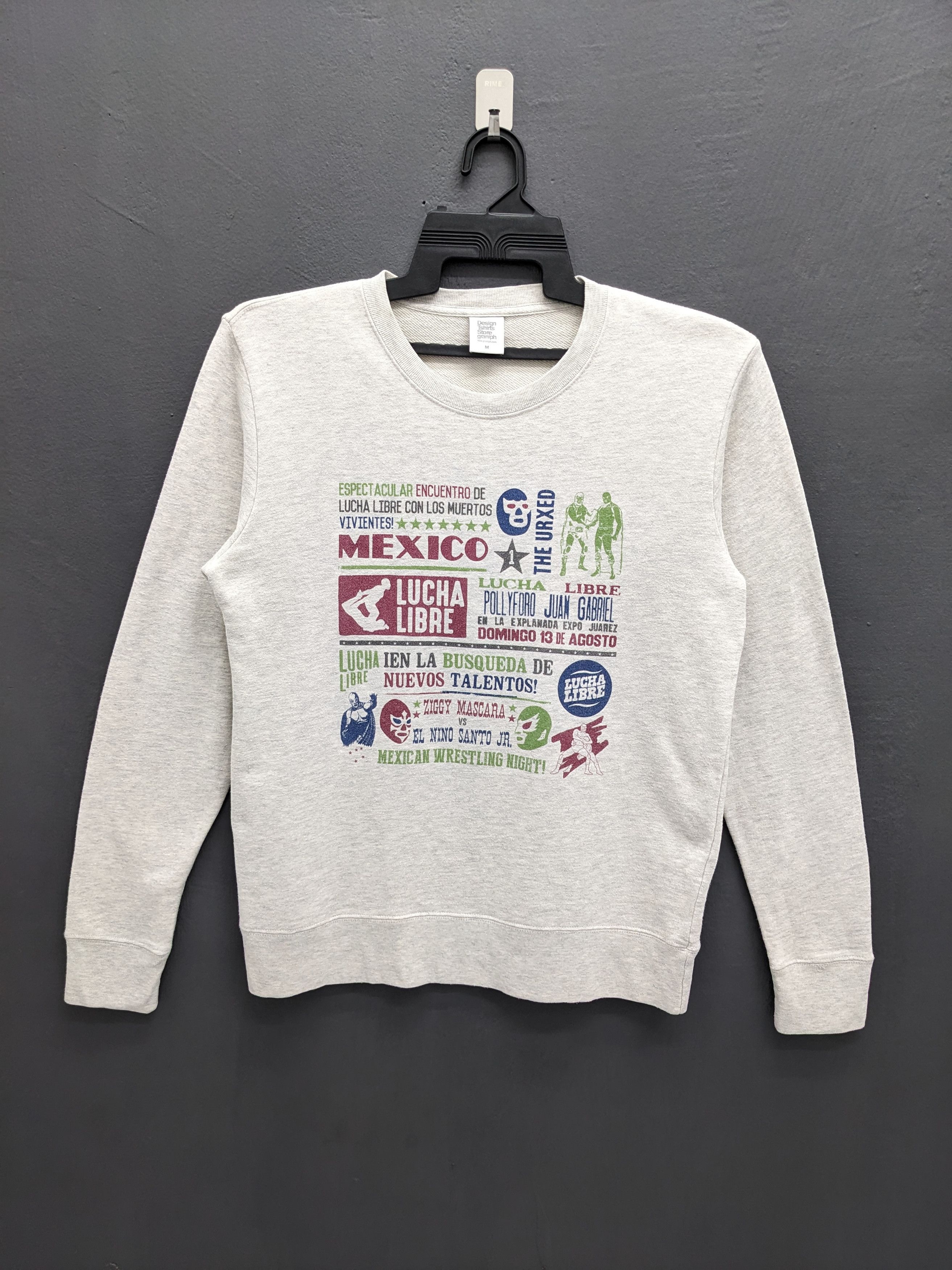 Japanese Brand Mexican Wrestling Night Lucha Libre Mexico Sweatshirt Size US M / EU 48-50 / 2 - 2 Thumbnail