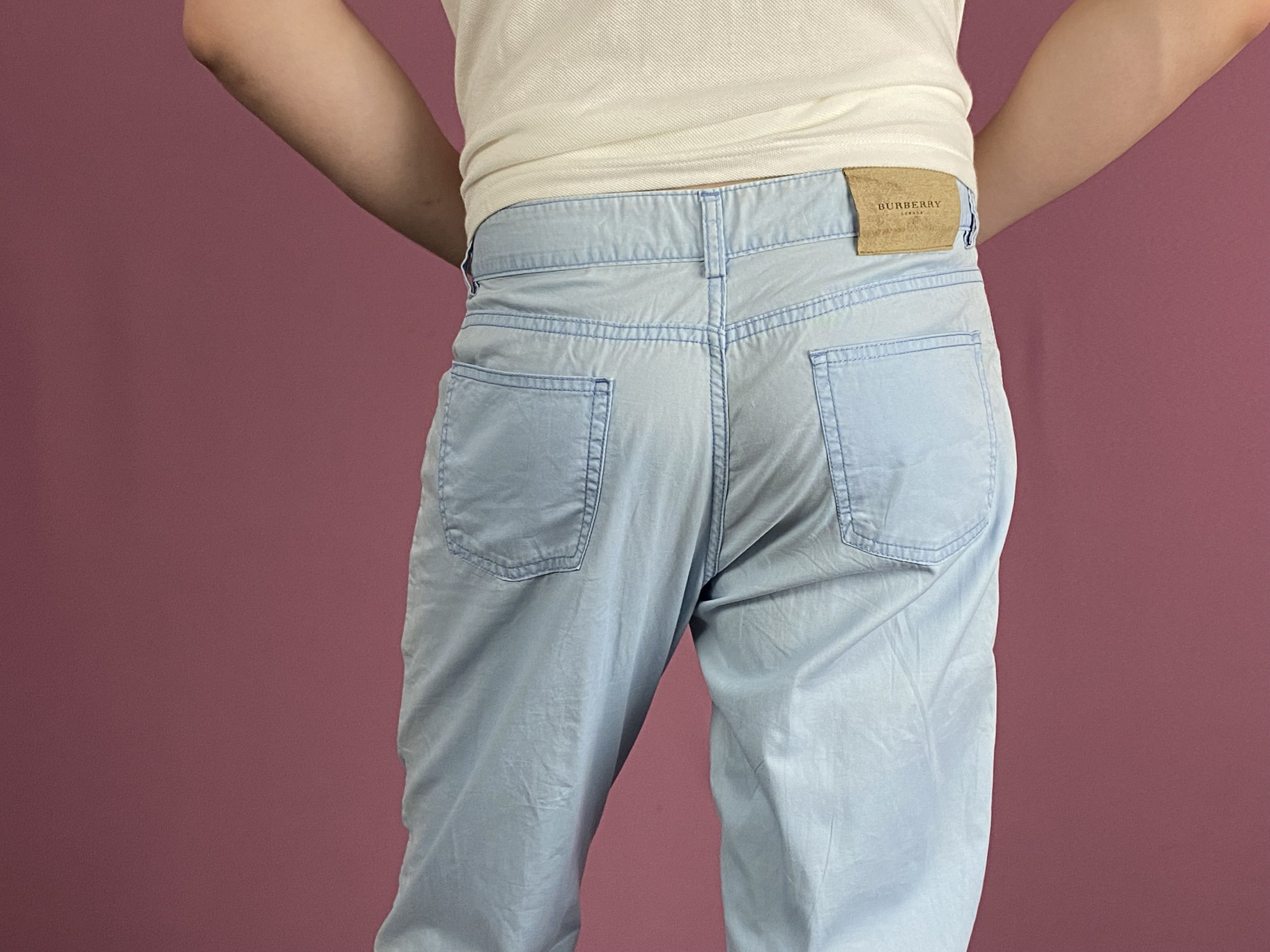 Burberry × Vintage Burberry Vintage Men's Chino Pants - L Size US 44 / EU 60 - 5 Thumbnail