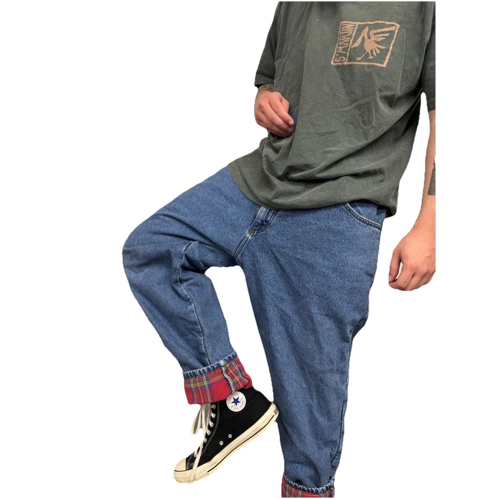 L.L. Bean Vintage L.L. Bean Mens Relaxed Fit Flannel Lined Jeans Size US 40 / EU 56 - 2 Thumbnail