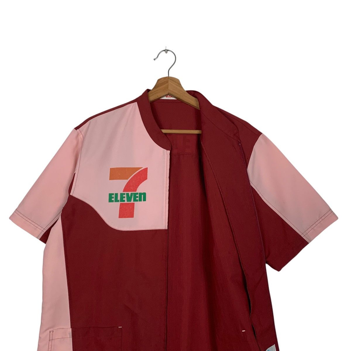 Japanese Brand 7-ELEVEN Short Sleeve Uniform Jacket Work Jacket #2033-C88 Size US L / EU 52-54 / 3 - 10 Thumbnail