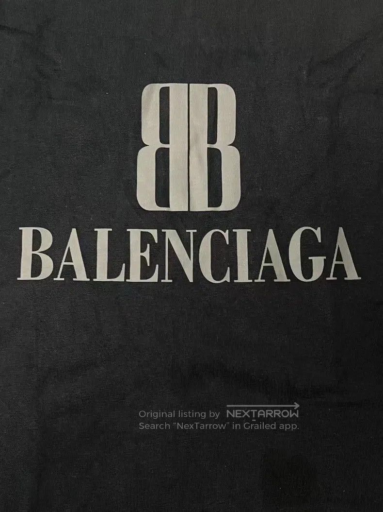 Balenciaga Balenciaga Round Neck Short Sleeve Cotton T-Shirt Size US M / EU 48-50 / 2 - 3 Thumbnail