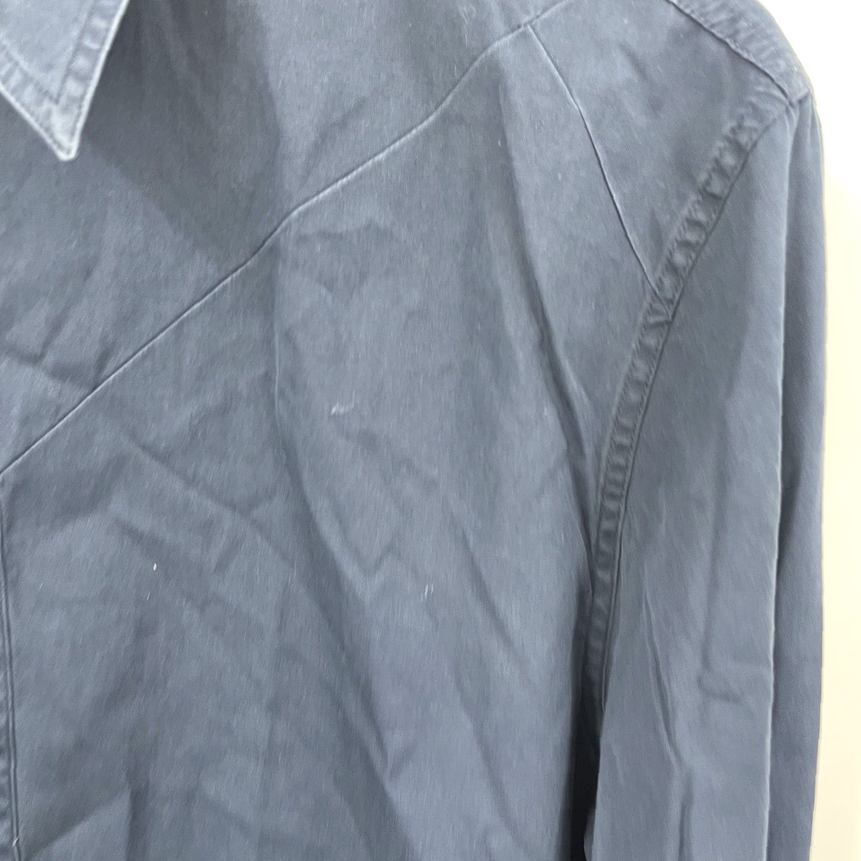 Versace VINTAGE Versace Shirt Mens Small Blue Button-Up Collared Button-Front 90s Style Mens Size US S / EU 44-46 / 1 - 6 Thumbnail