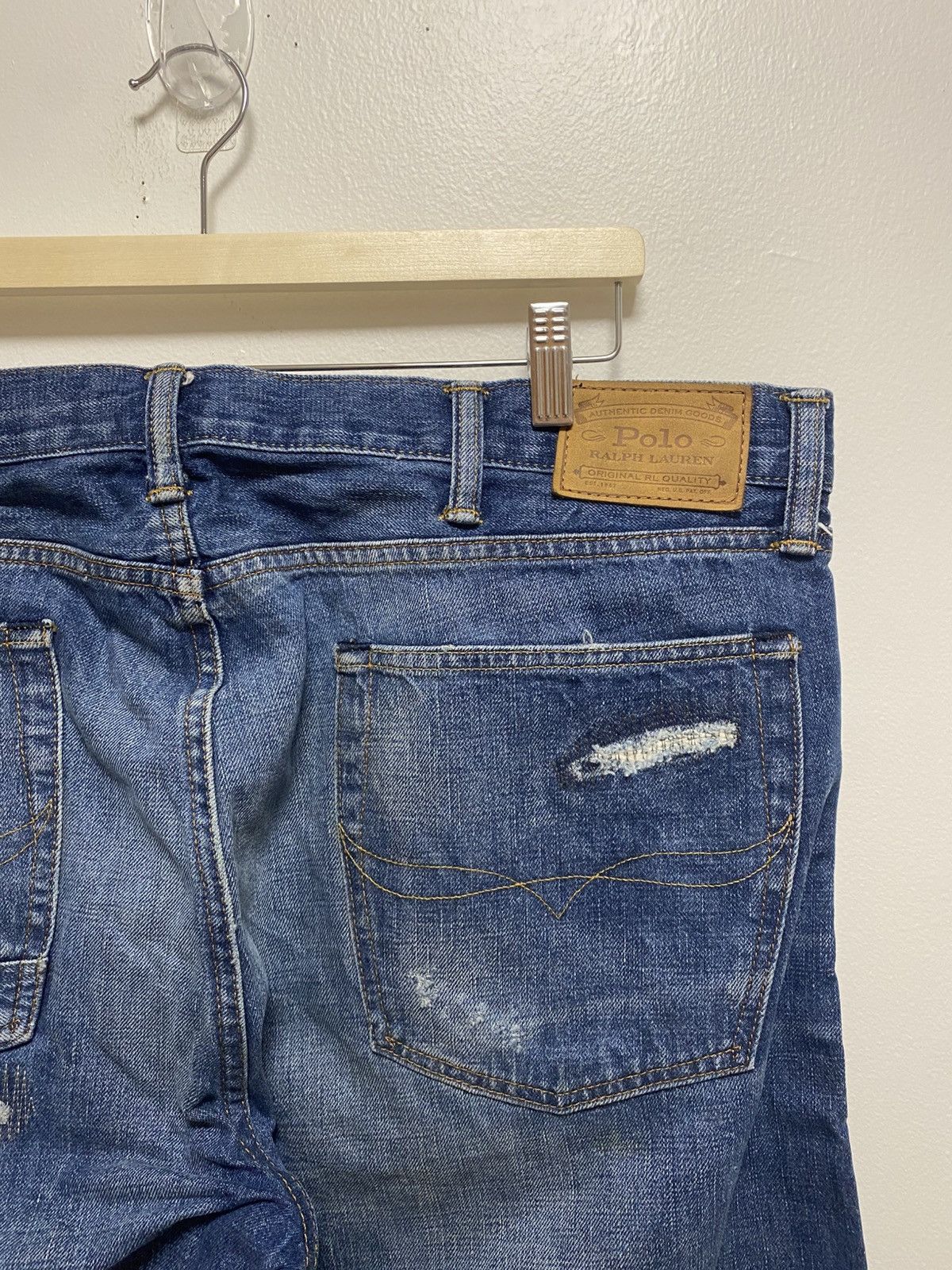 Polo Ralph Lauren Polo Ralph Lauren Sullivan Slim Patchwork Denim Jeans Size US 40 / EU 56 - 4 Thumbnail