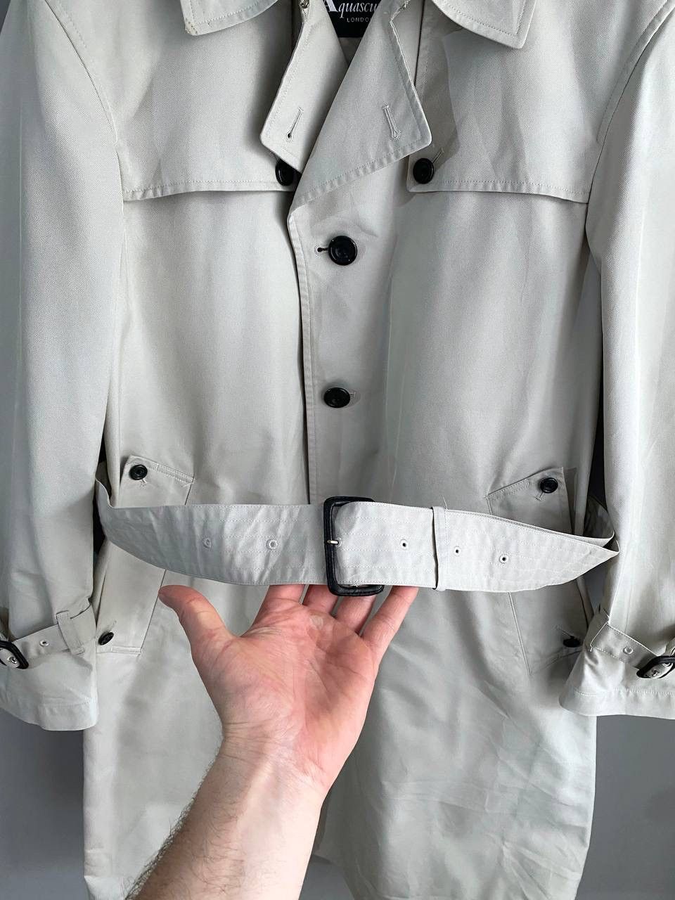 Aquascutum Aquascutum London Men's Grey Light Trench Coat, Size M Size US M / EU 48-50 / 2 - 4 Thumbnail