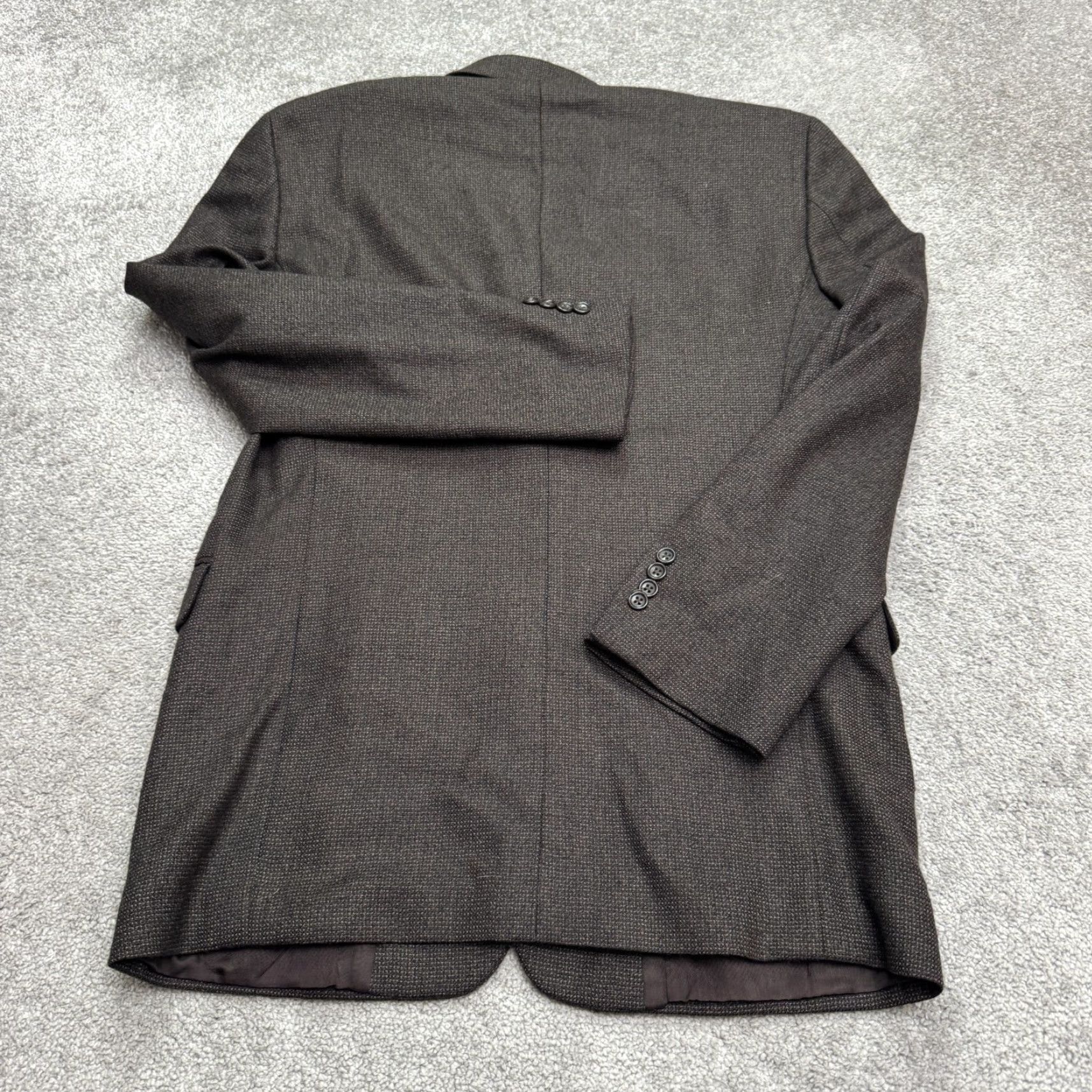 Joseph Joseph & Feiss Blazer Jacket Mens 42 long Brown Lambswool Classic Workwear Size 42R - 2 Thumbnail