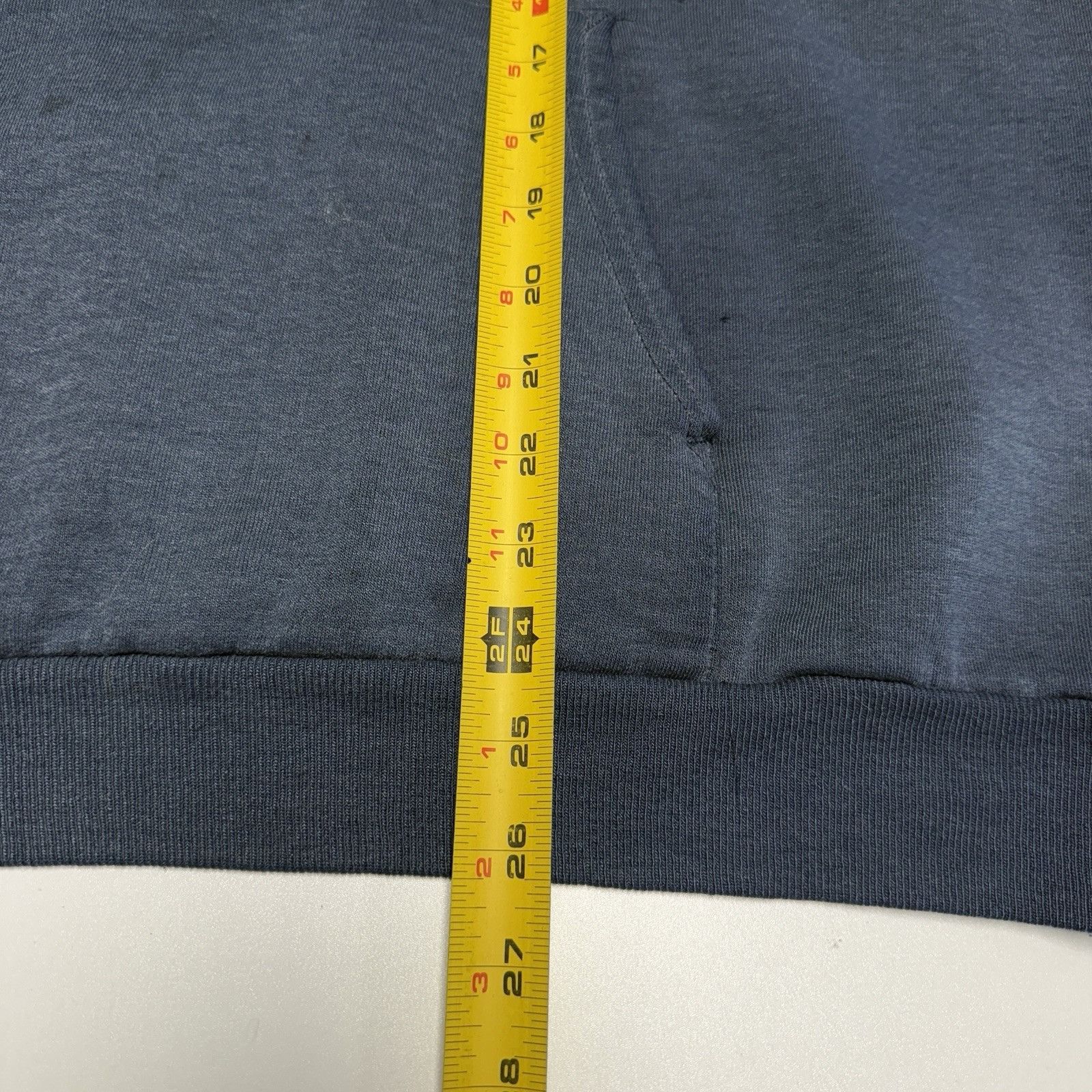 Vintage Vintage USA Hoodie Sweatshirt Mens XL 25.5x26 Faded Blue Y2K Size US XL / EU 56 / 4 - 20 Thumbnail