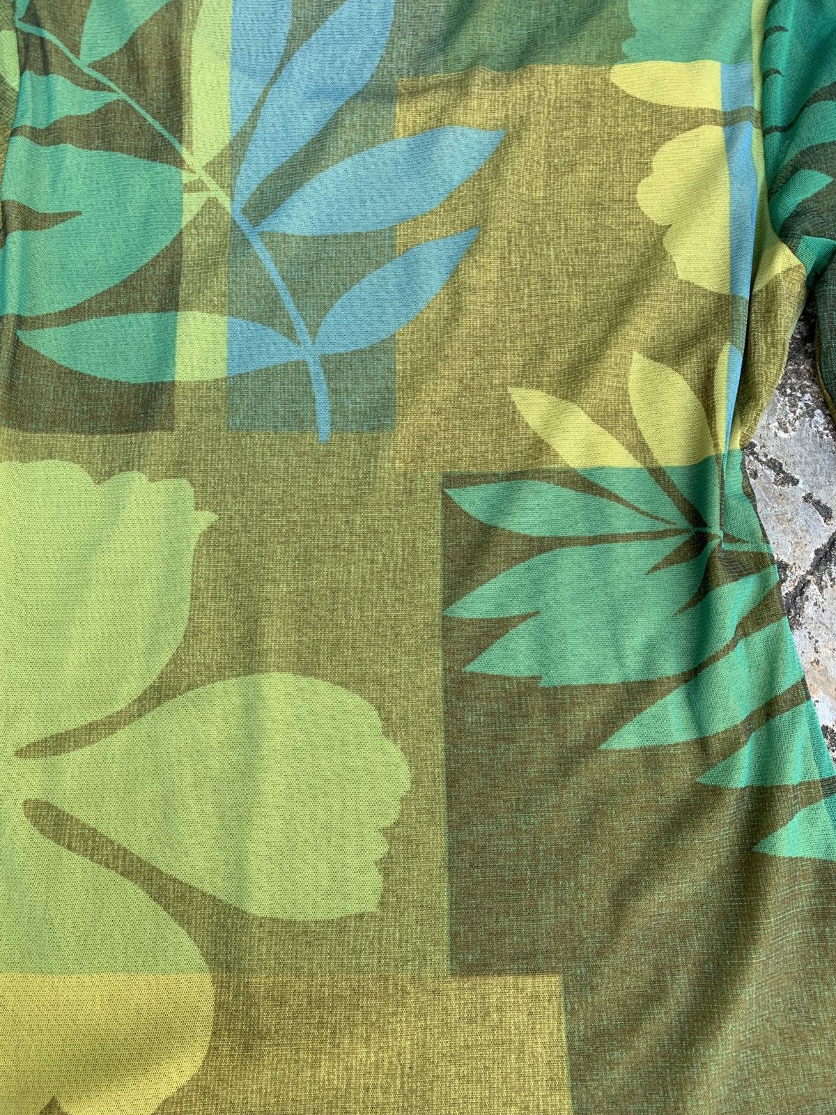 Japanese Brand y2k Earthy Floral Leaf Longsleeve Mesh Top Size M / US 6-8 / IT 42-44 - 9 Thumbnail