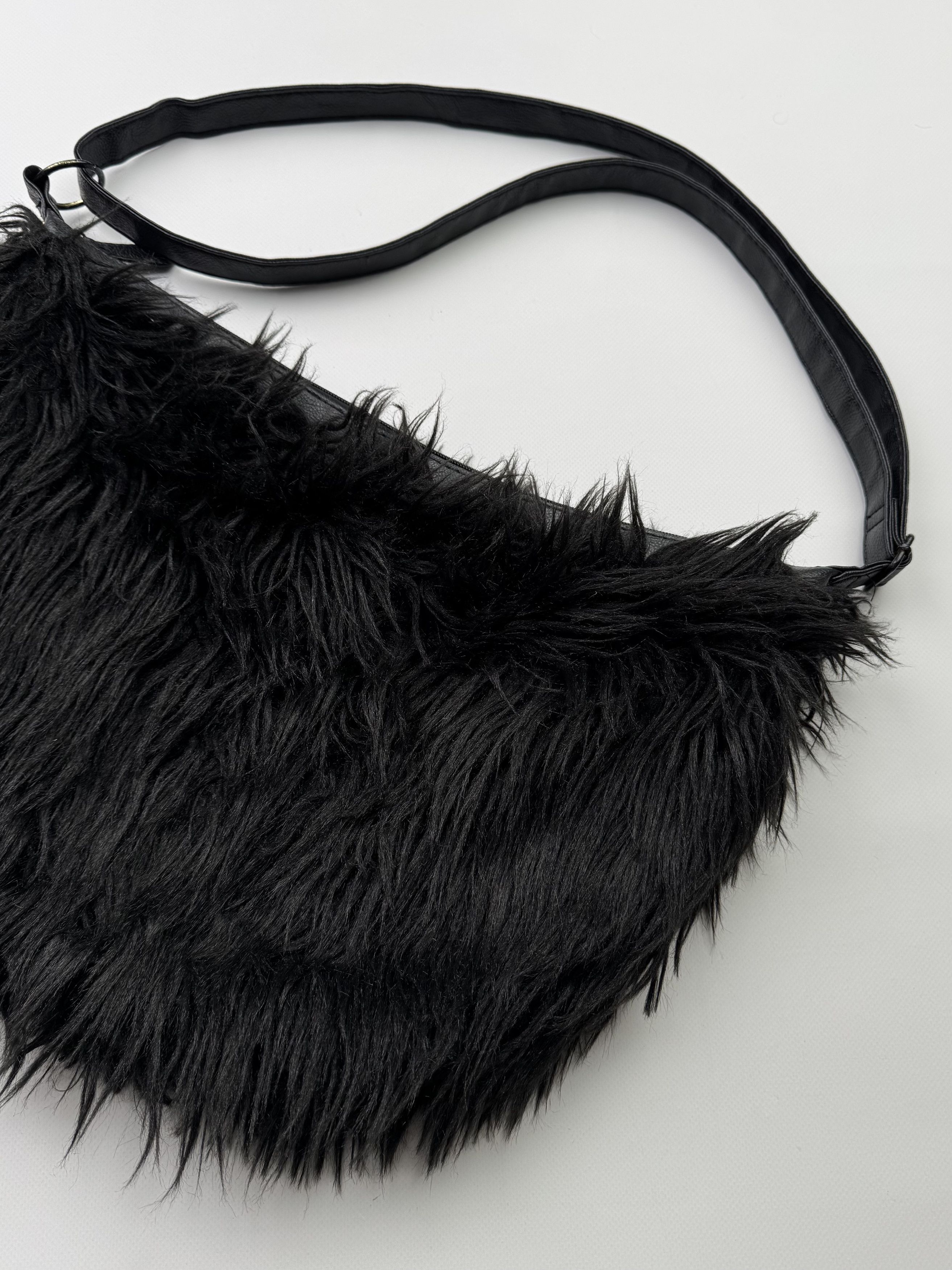Vintage Vintage Fluffy Faux Fur Bag B573(V321)E2 Size ONE SIZE - 6 Thumbnail