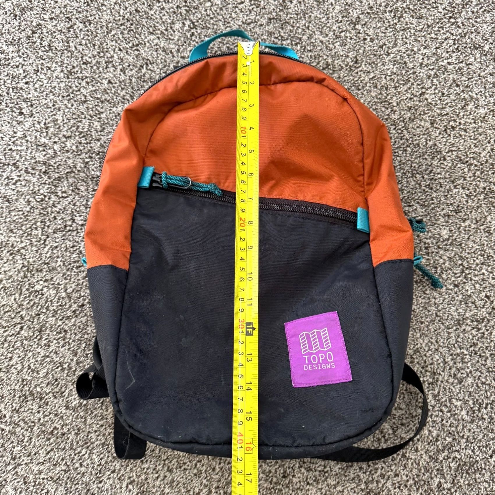 Topo Designs TOPO Designs Light Pack Backpack Nylon Medium Orange Unisex Adults Carry On Laptop Hike Size ONE SIZE - 2 Thumbnail