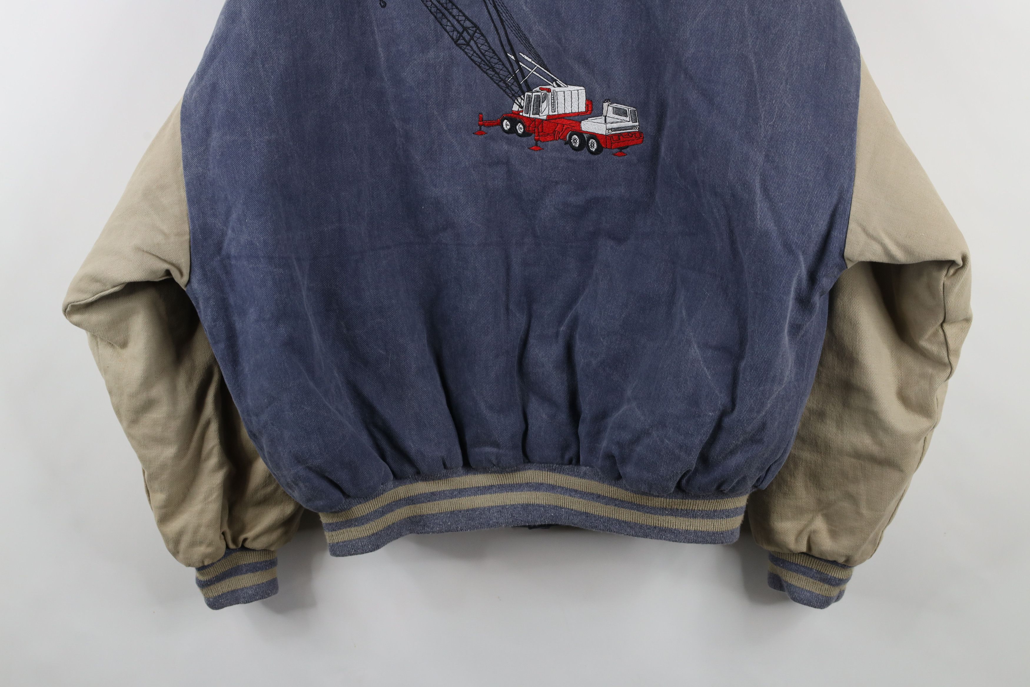 Vintage Vintage 90s Streetwear Construction Varsity Bomber Jacket Size US L / EU 52-54 / 3 - 12 Thumbnail
