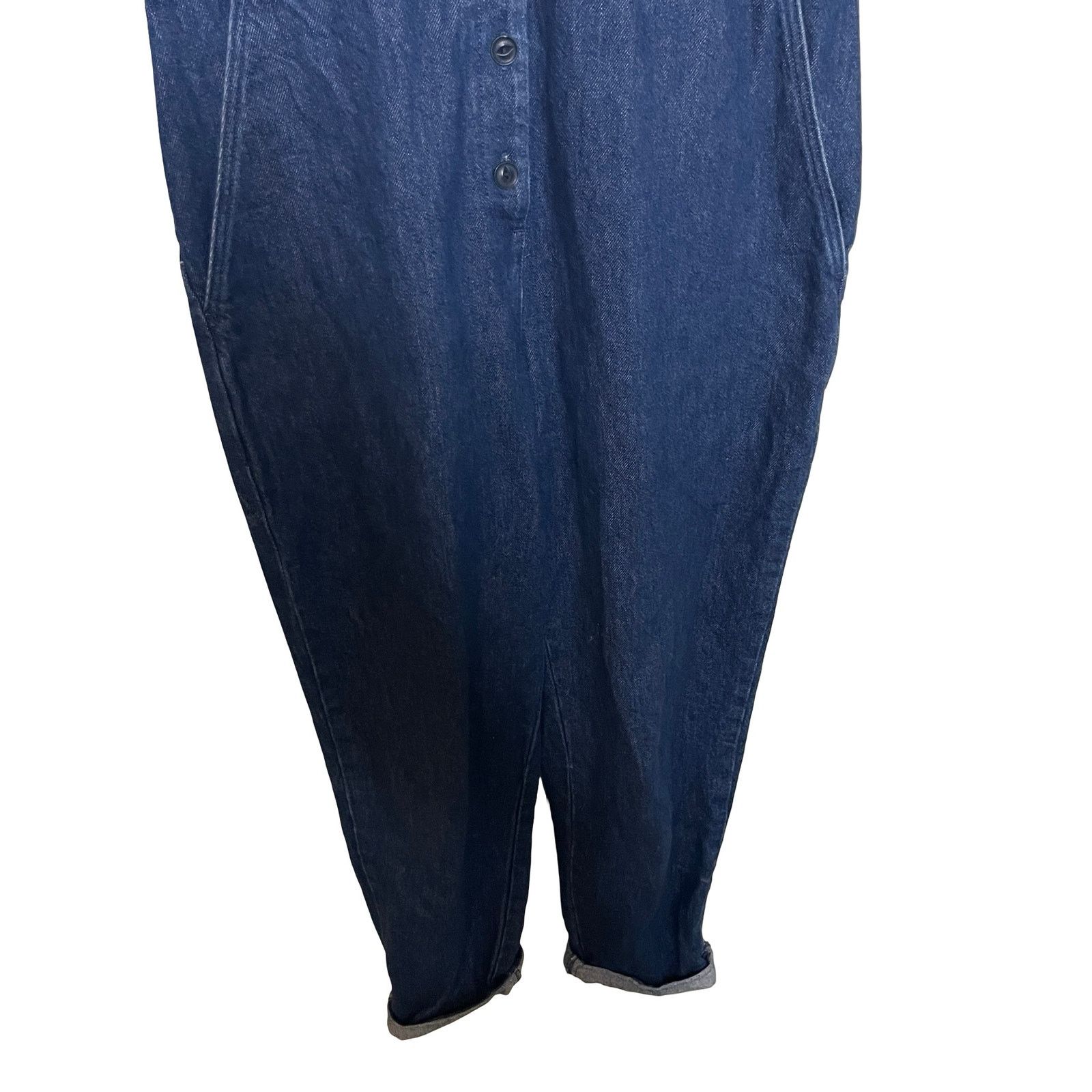 Outerknown OUTERKNOWN Indigo Blue Denim Jumpsuit Womens XS Size 24" / US 00 / IT 34 - 2 Thumbnail