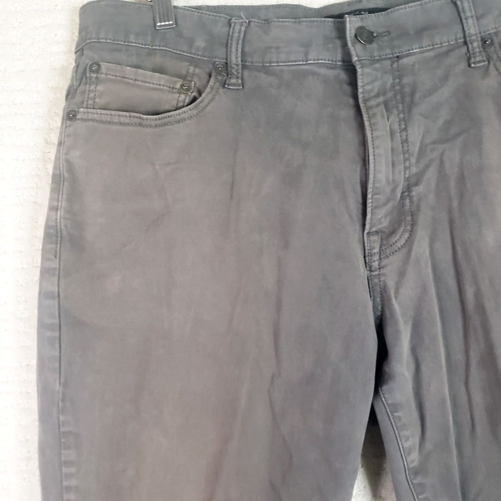 Lucky Brand Lucky Brand 410 Athletic Slim Chino Pants Men’s 38x30 Gray Straight Size US 38 / EU 54 - 3 Thumbnail