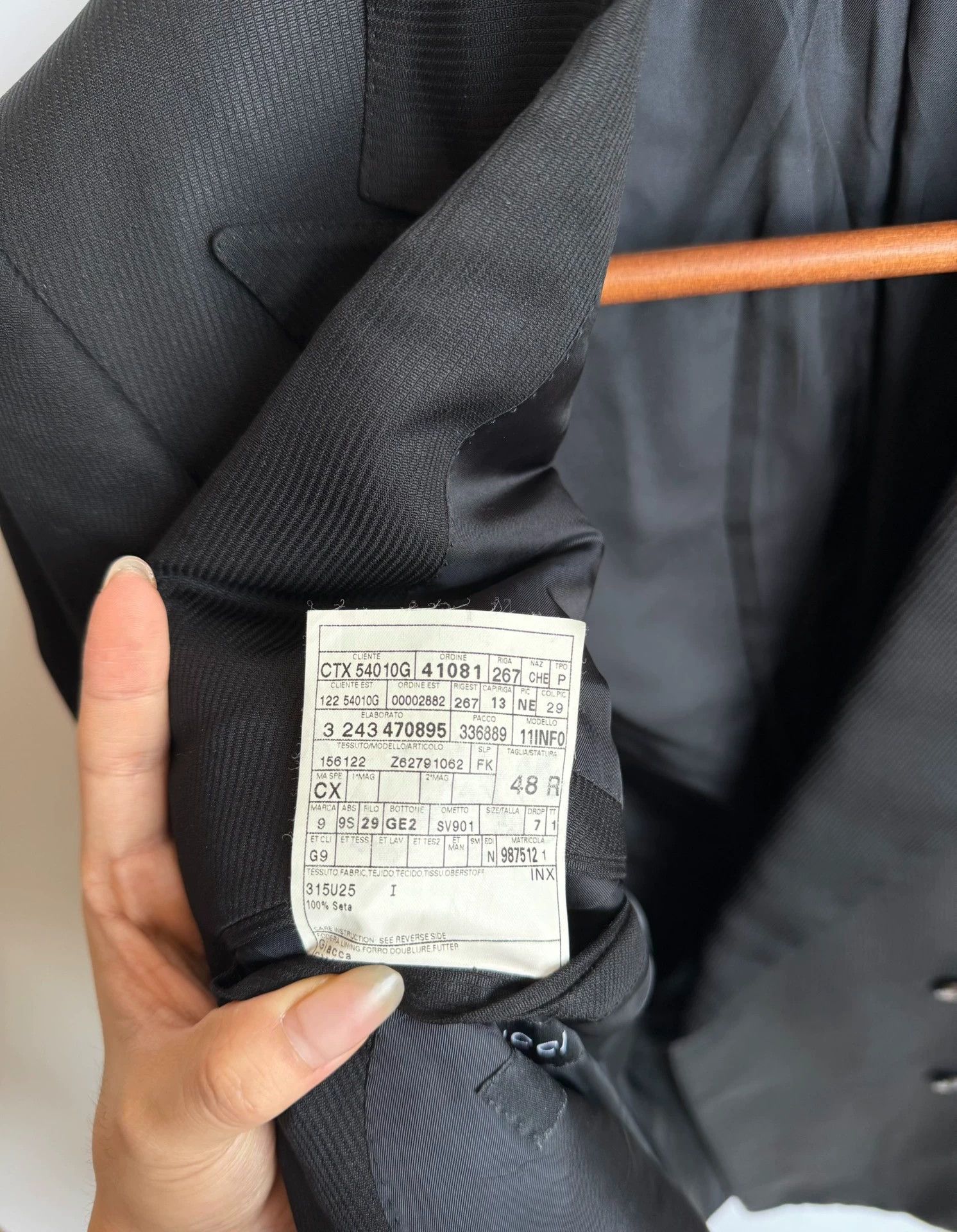 Gucci Gucci 100% Silk Double-Breasted Blazer 48 Size 48R - 7 Thumbnail