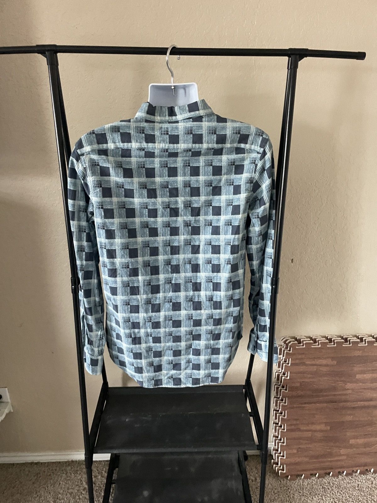 RRL Ralph Lauren Flannel Plaid button Front shirt Nwt 245.00 Size US M / EU 48-50 / 2 - 6 Thumbnail