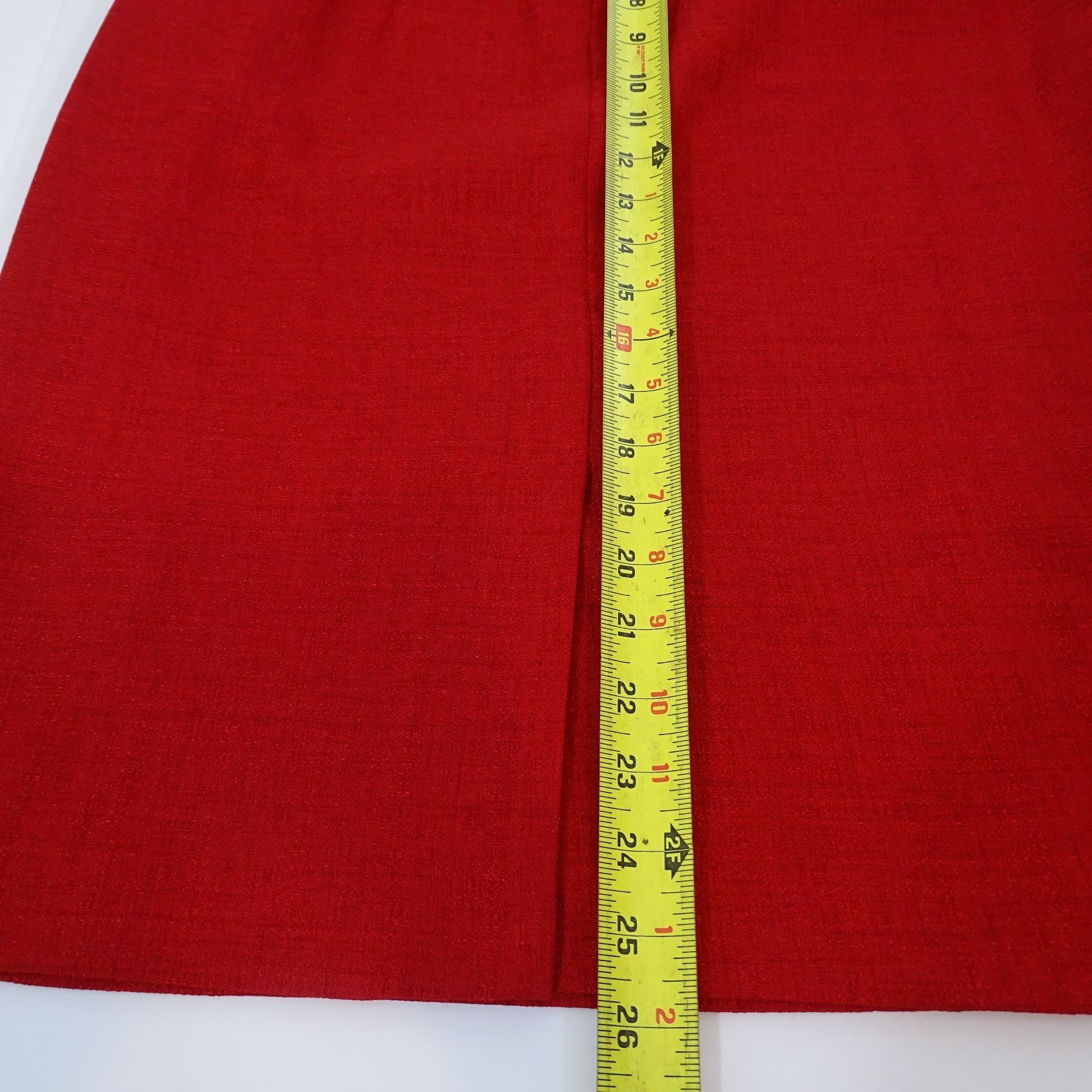 Other Vintage Leslie Fay 2 Pc Red Skirt Suit Women Size 10 Size L / US 10 / IT 46 - 17 Thumbnail
