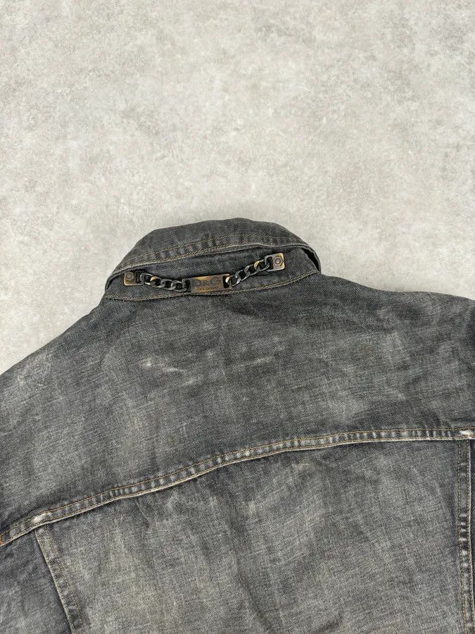 Dolce & Gabbana AW2003 Dolce & Gabbana Grey Raw Denim Jacket Size US L / EU 52-54 / 3 - 6 Thumbnail