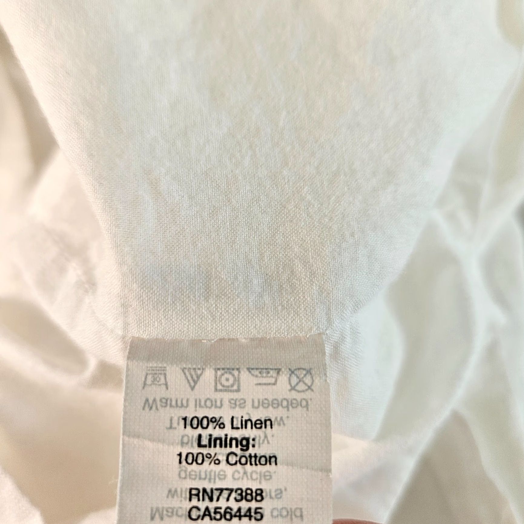 J.Crew J.CREW Womens Dress Sz 2 White Linen Flutter Sleeve Zip Side Short Dress Size XS / US 0-2 / IT 36-38 - 4 Thumbnail