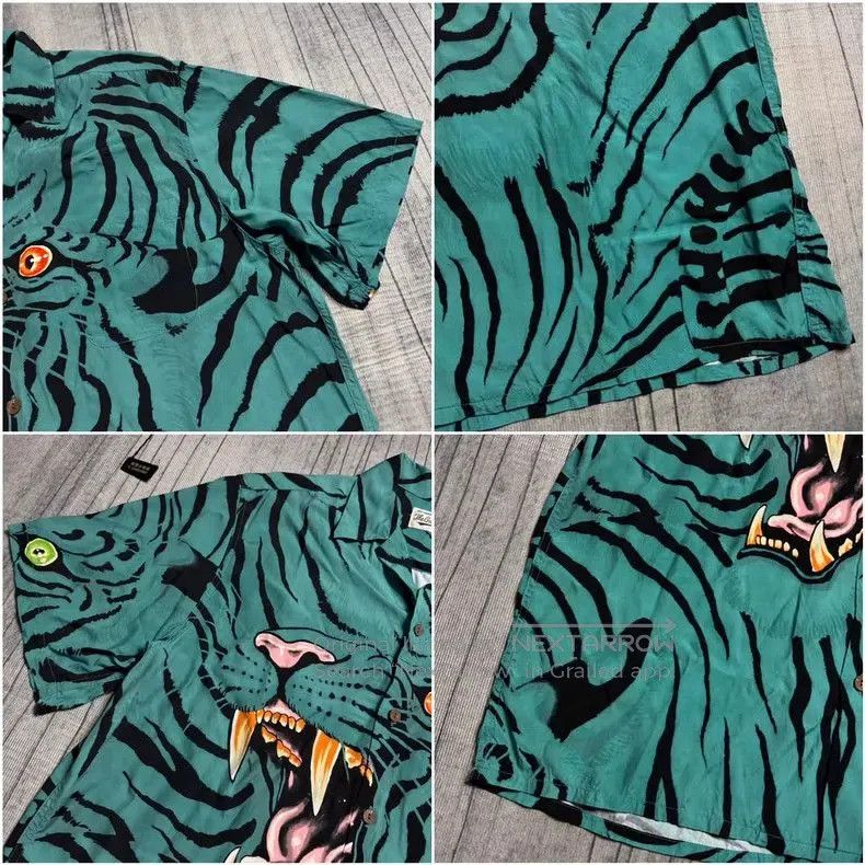 Wacko Maria WACKO MARIA Tiger Print Hawaiian Shirt Size US XL / EU 56 / 4 - 2 Thumbnail