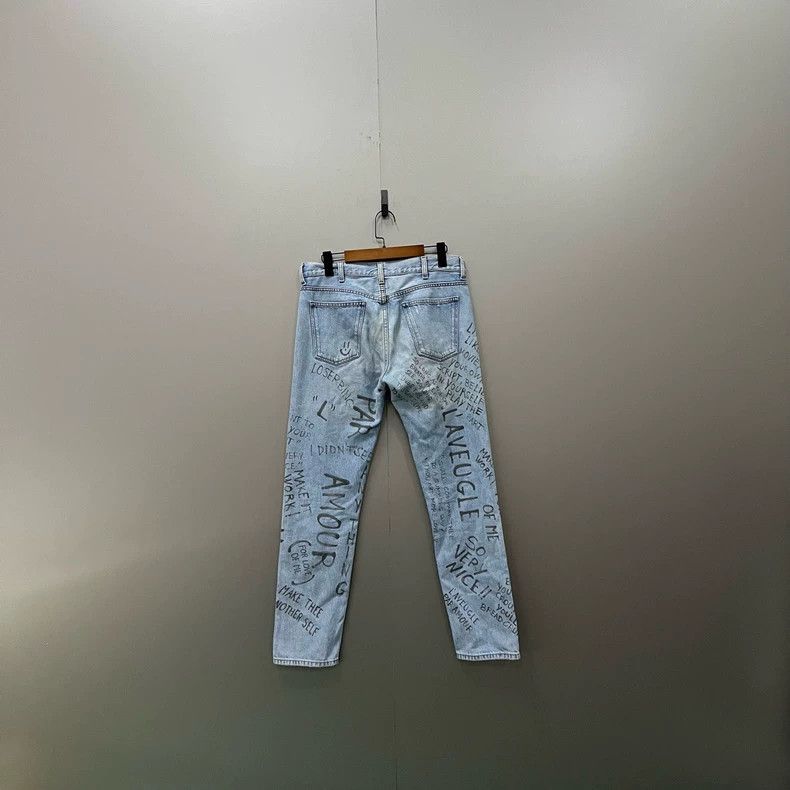 Gucci Gucci Show style graffiti jeans 2501-Nextarrow Size US 30 / EU 46 - 2 Thumbnail